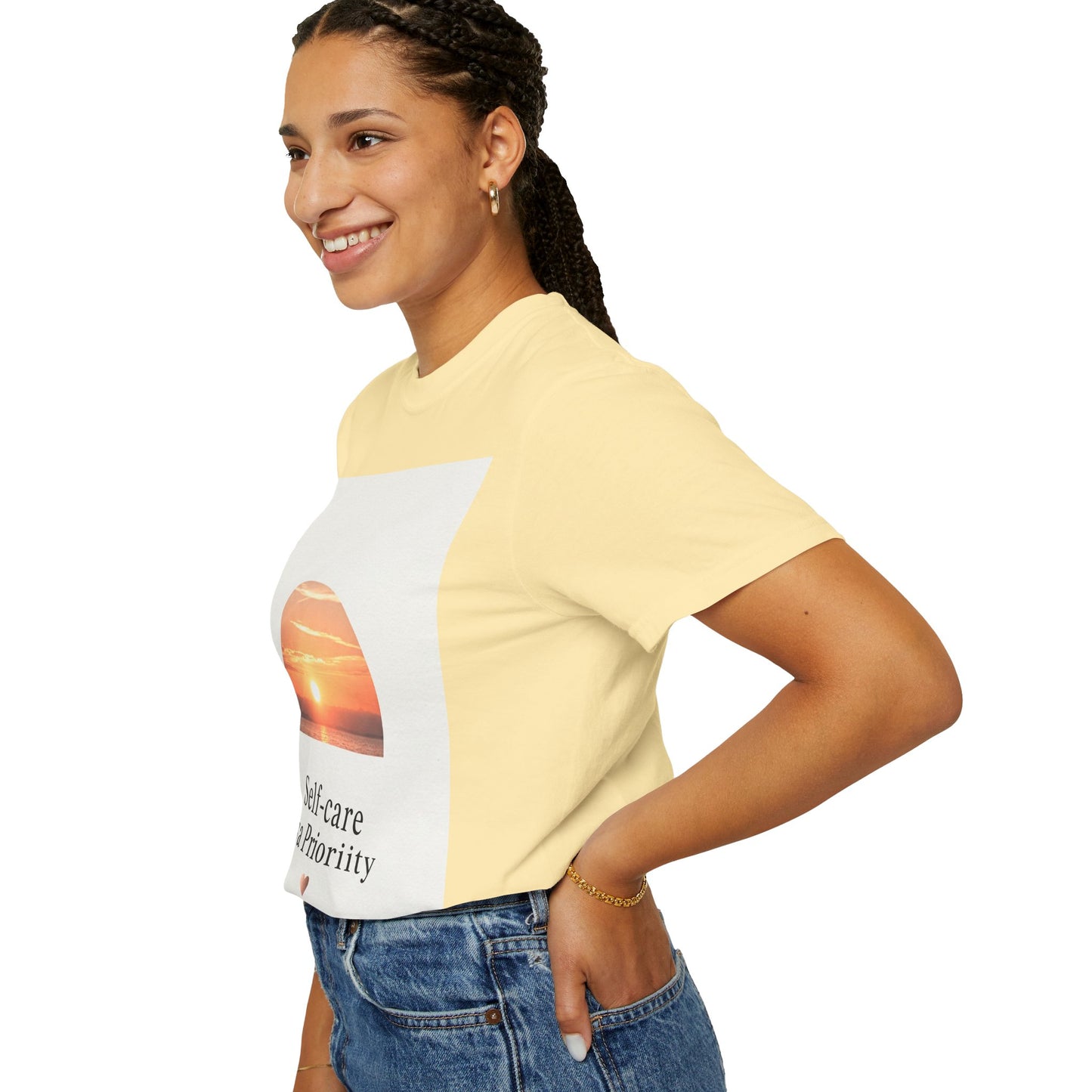 Self-Care Priority Unisex Garment-Dyed T-Shirt