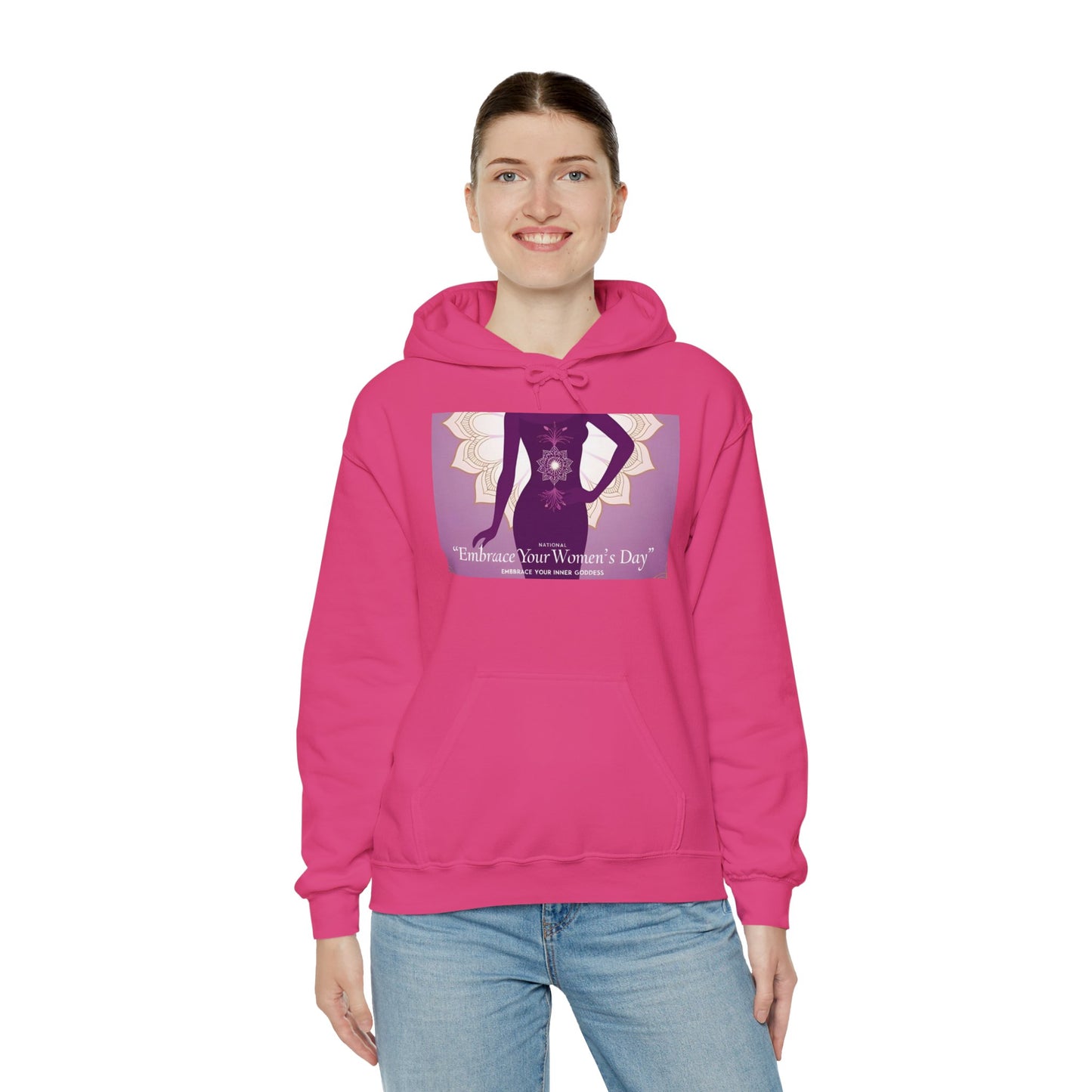 Embrace Your Women's Day Hoodie - Unisex Heavy Blend Sweatshirt