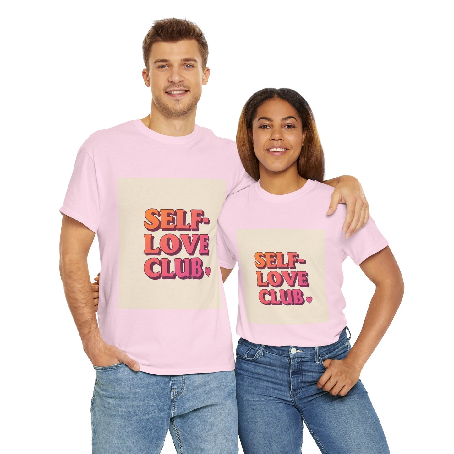 Self-Love Club Unisex Heavy Cotton Tee - Empowerment & Comfort for All