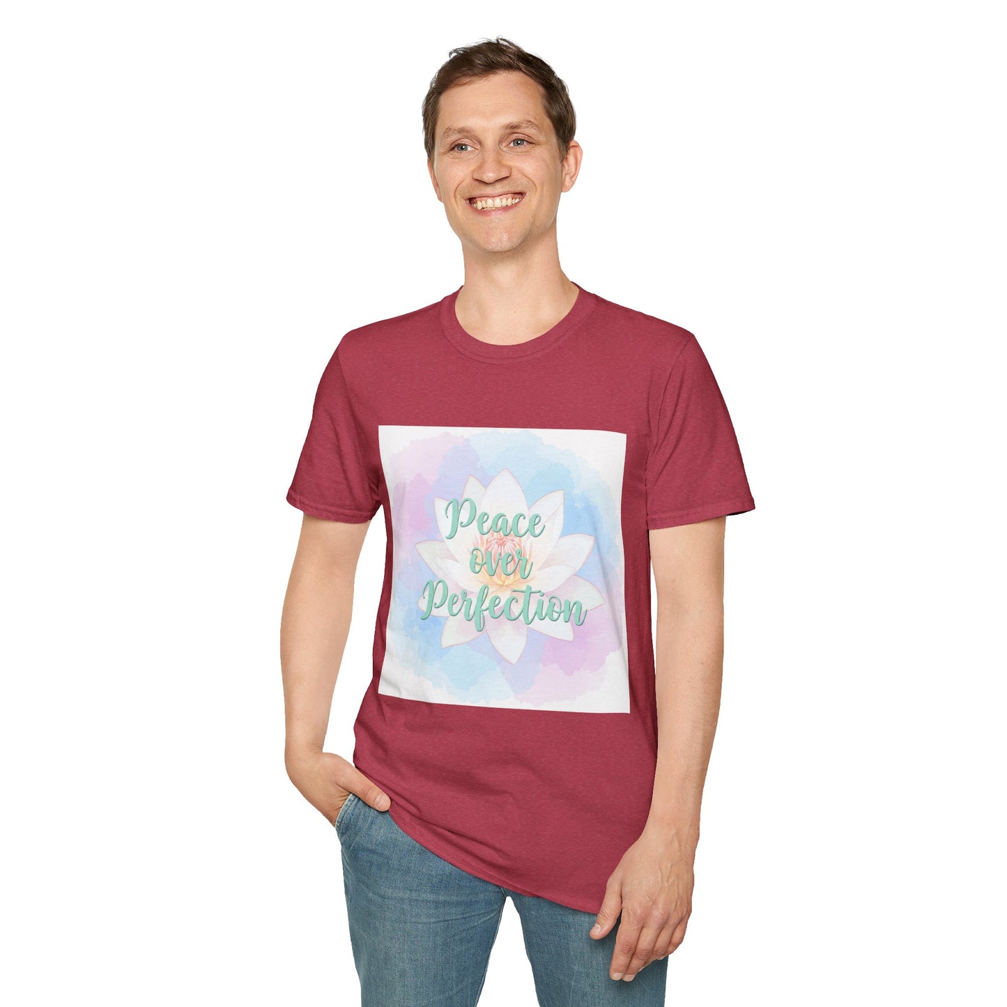 Peace Over Perfection Unisex Softstyle T-Shirt - Inspirational Casual Wear