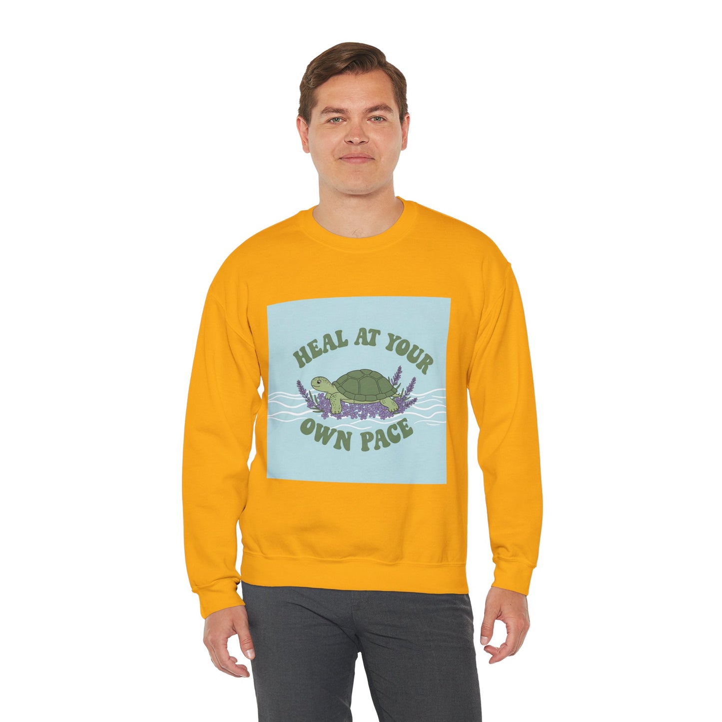 Heal at Your Own Pace Sweatshirt - Unisex Heavy Blend™ Crewneck