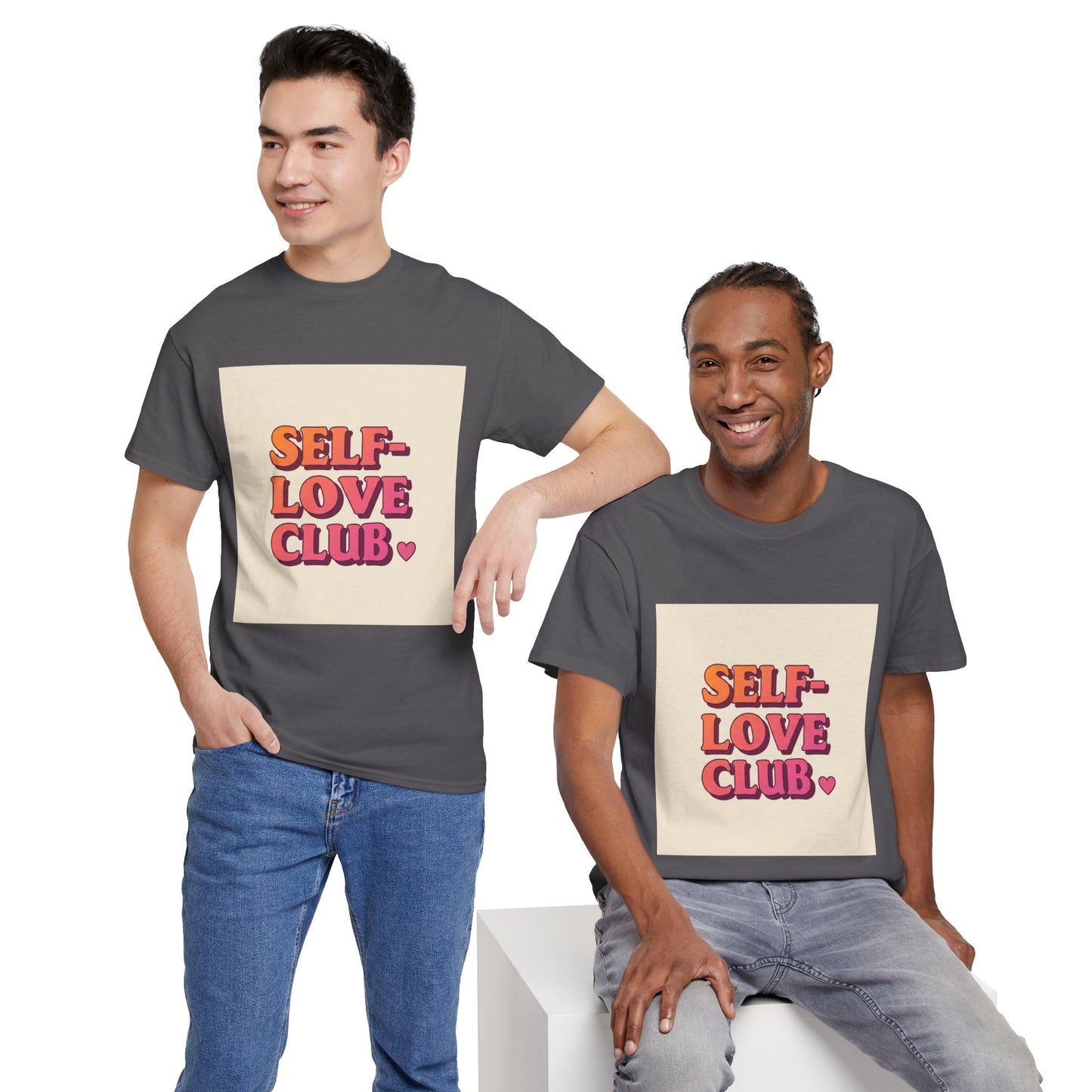 Self-Love Club Unisex Heavy Cotton Tee - Empowerment & Comfort for All