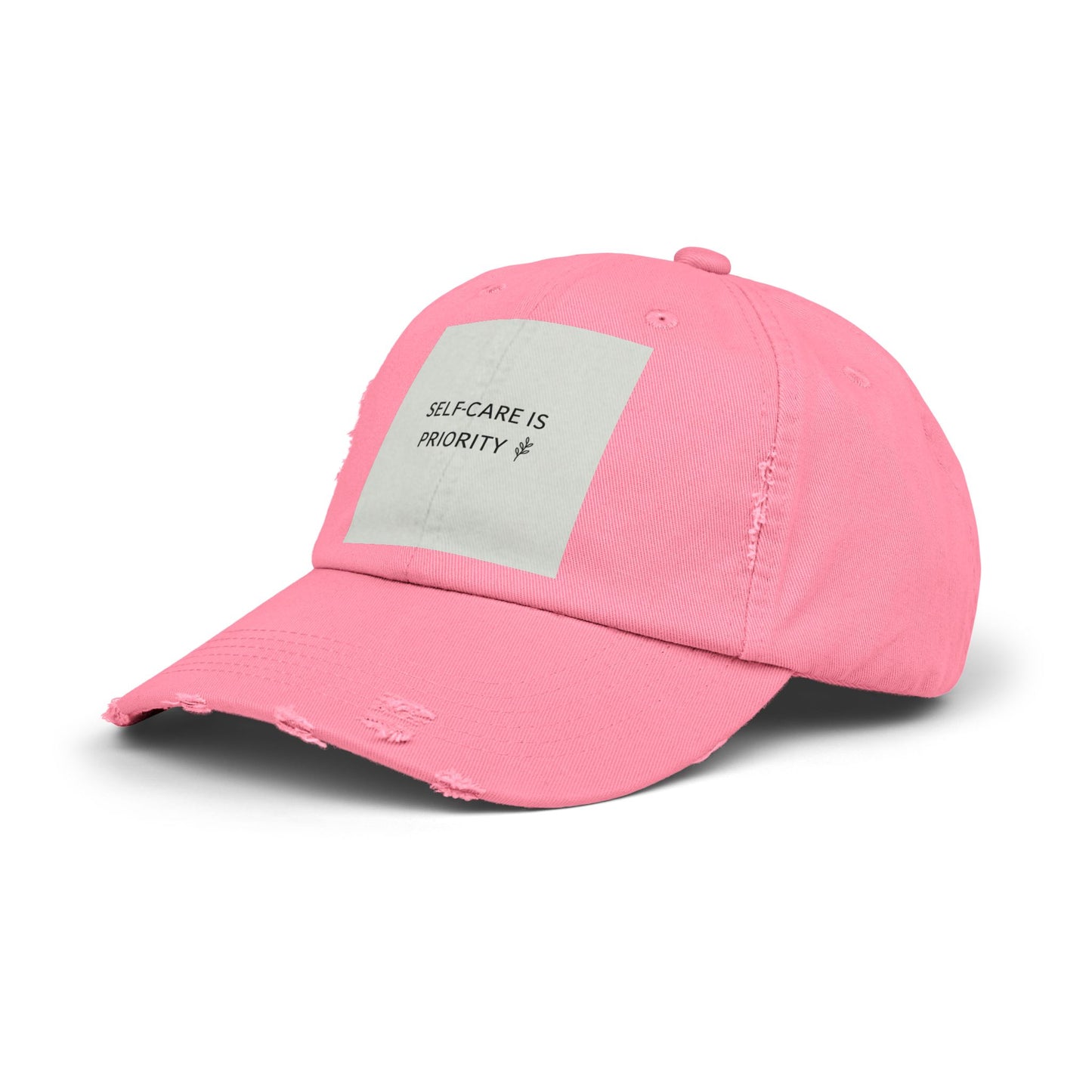 Distressed Cap - Self-Care is Priority Hat