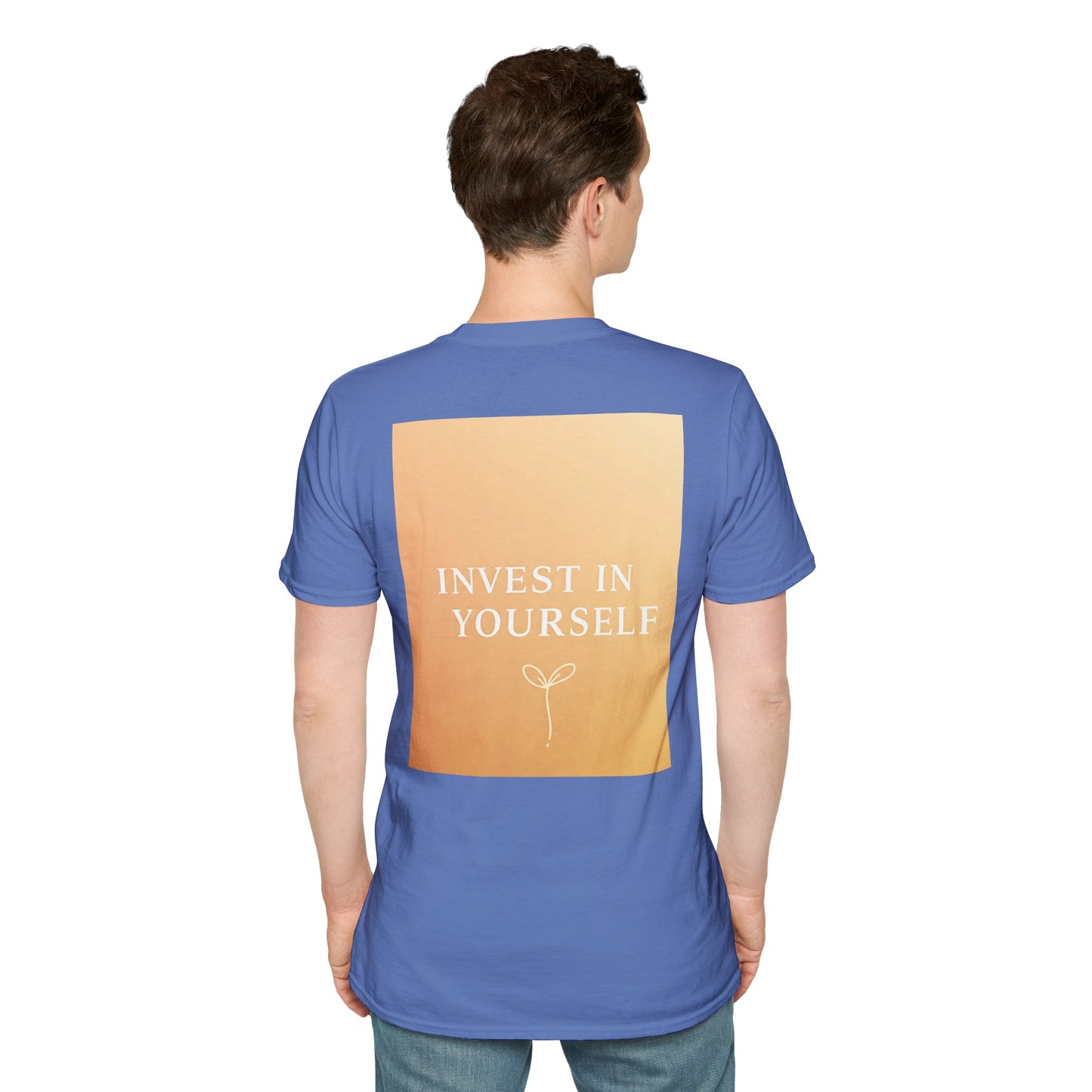 Front Print Design "Invest in Yourself" T-Shirt