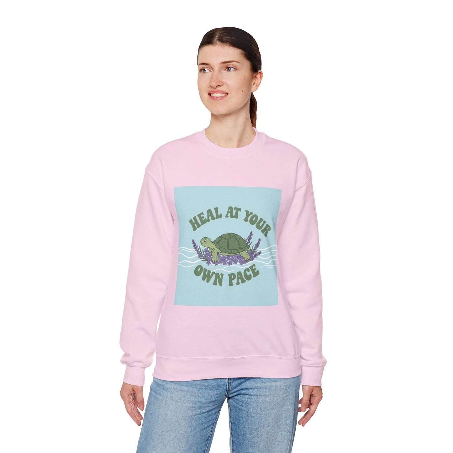 Heal at Your Own Pace Sweatshirt - Unisex Heavy Blend™ Crewneck