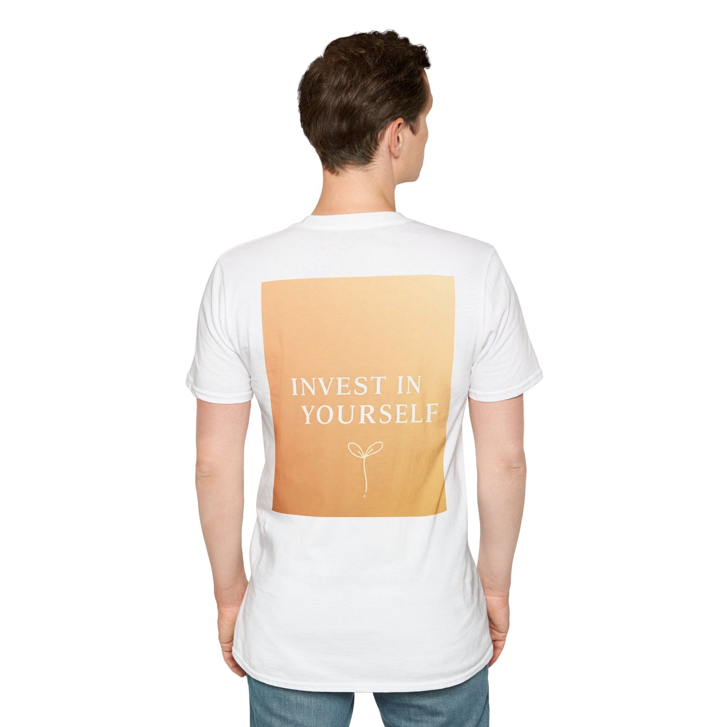 Front Print Design "Invest in Yourself" T-Shirt