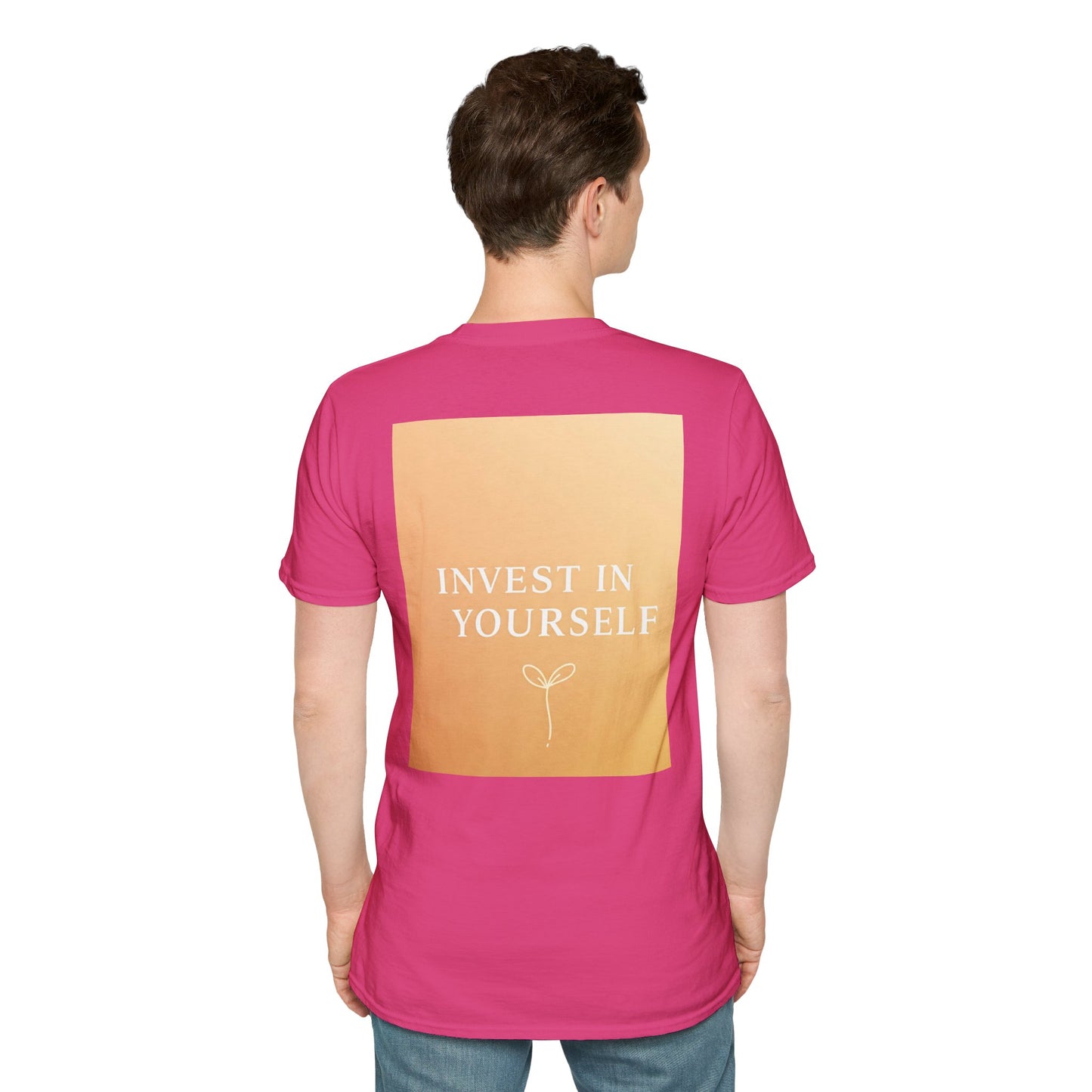 Front Print Design "Invest in Yourself" T-Shirt