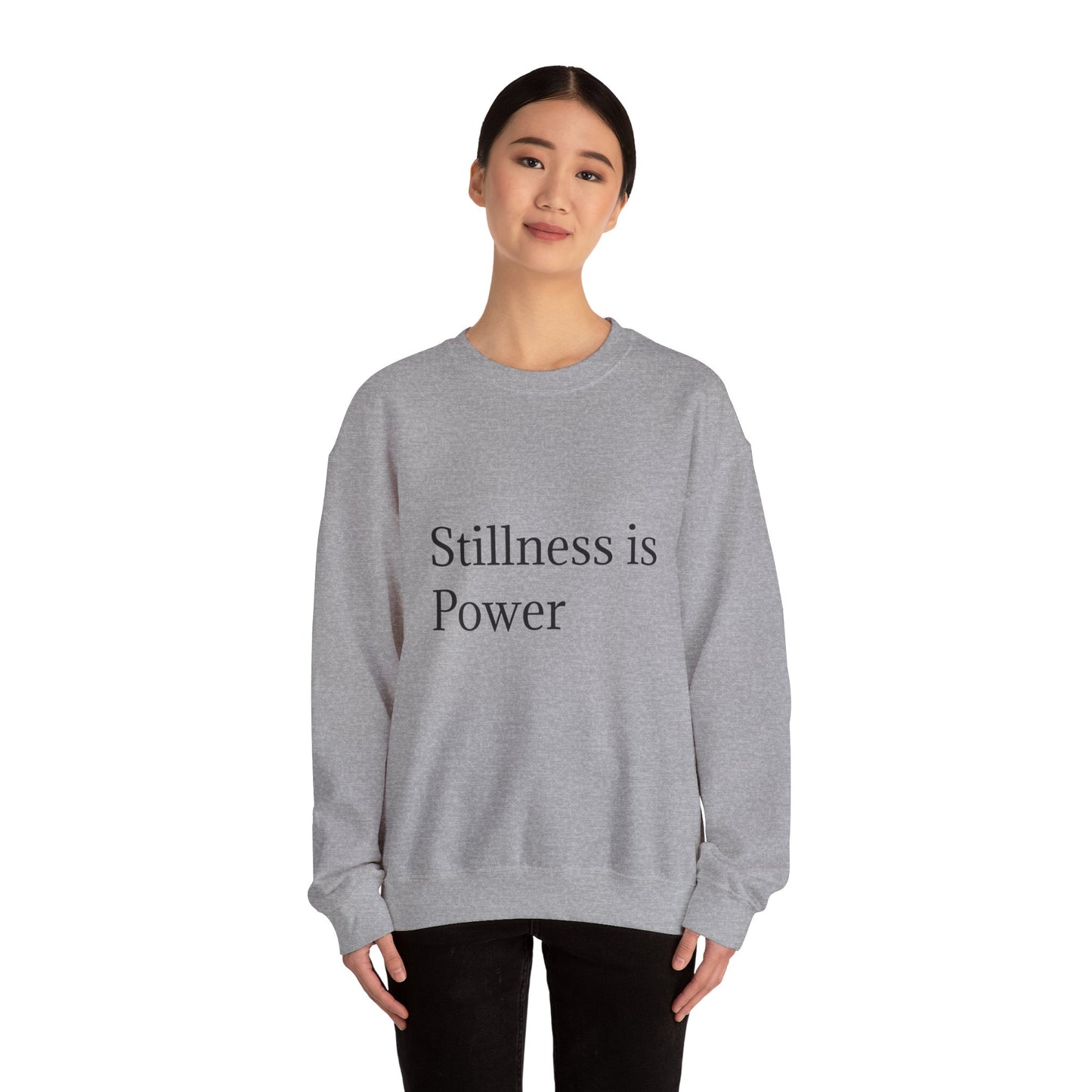 Stillness သည် Power Unisex Heavy Blend™ Crewneck Sweatshirt ဖြစ်သည်။