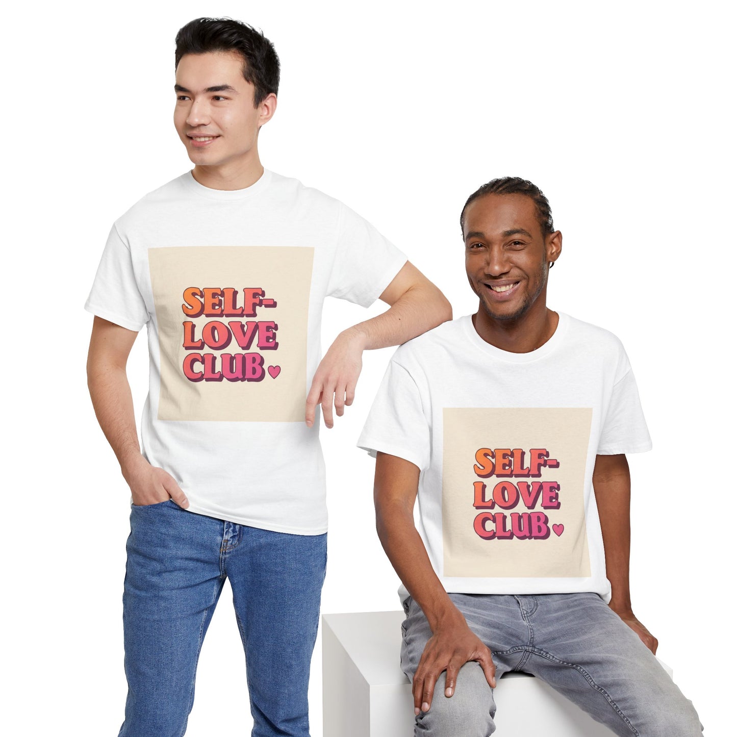 Self-Love Club Unisex Heavy Cotton Tee - Empowerment & Comfort for All