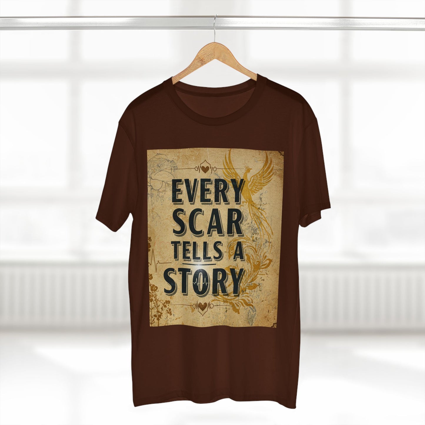 Every Scar Tells a Story Adult Tee - Inspirational Graphic T-Shirt