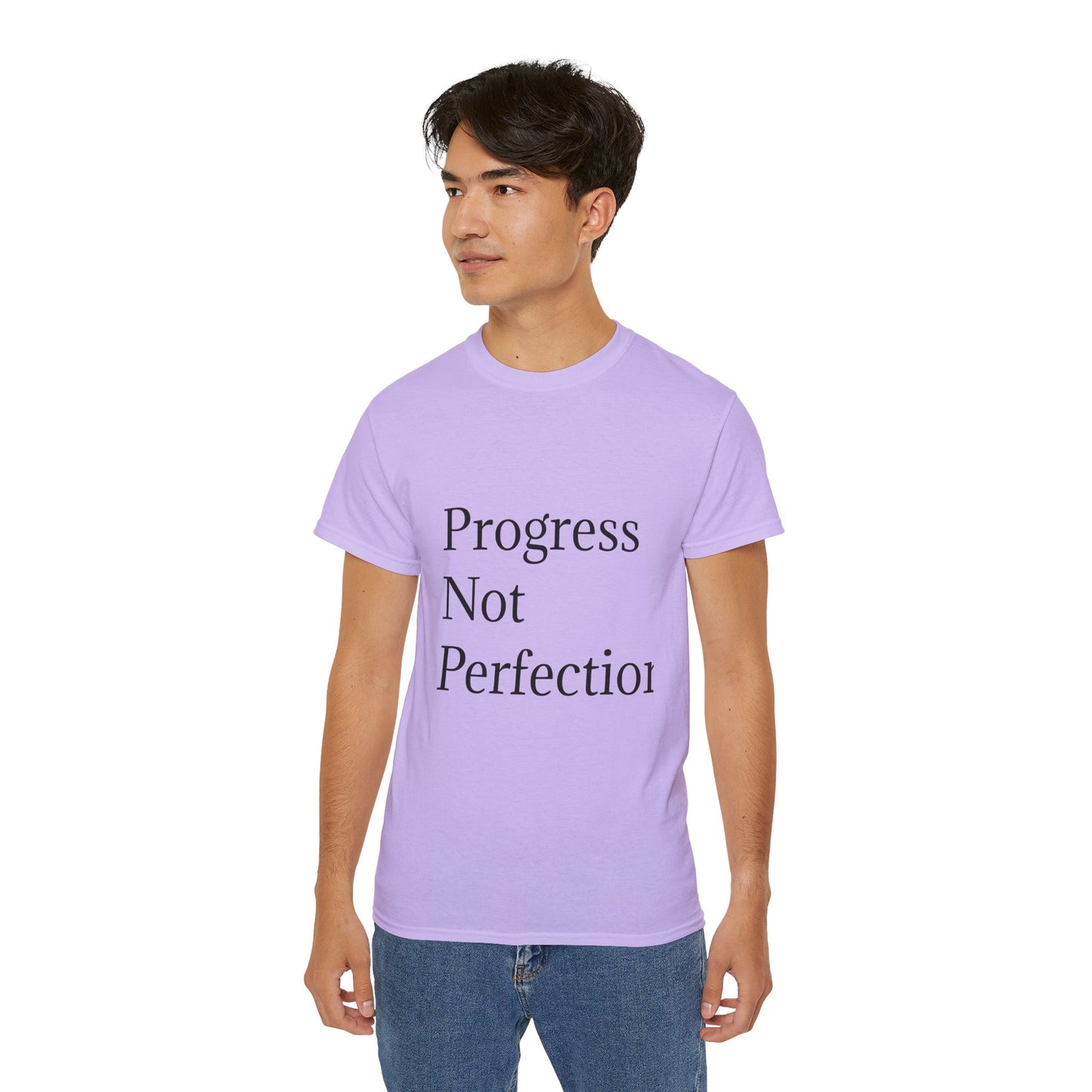 Progress Not Perfection Unisex Ultra Cotton Tee | Motiverende T-hemp vir daaglikse inspirasie