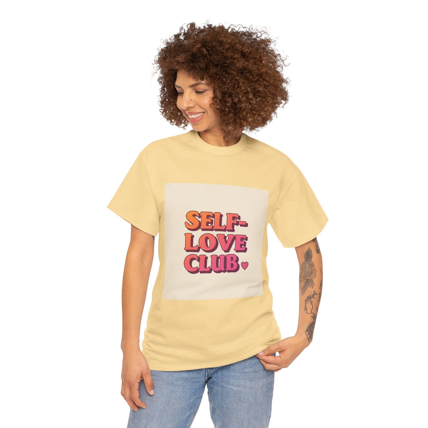 Self-Love Club Unisex Heavy Cotton Tee - Empowerment & Comfort for All