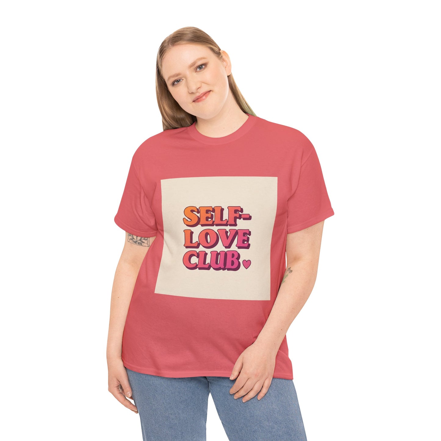 Self-Love Club Unisex Heavy Cotton Tee - Empowerment & Comfort for All