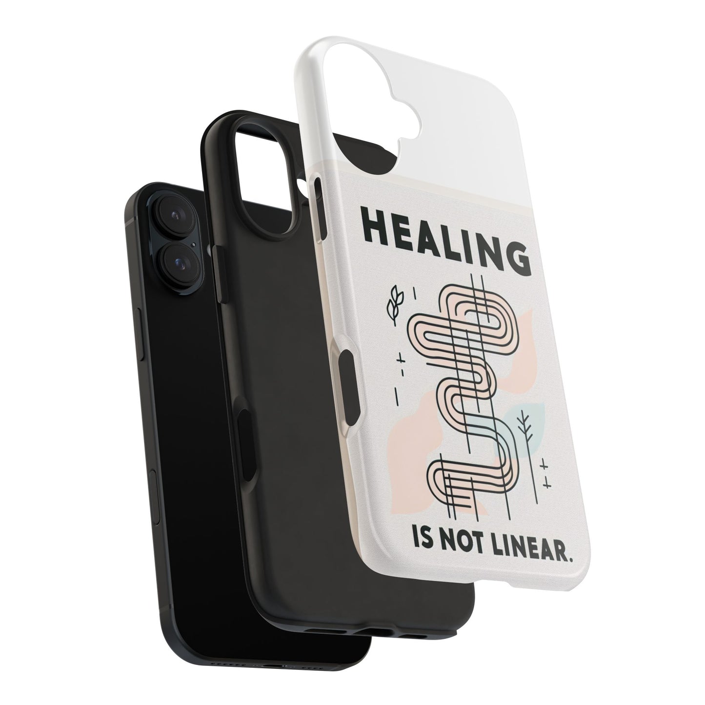 Healing Is Not Linear Tough Phone Case - Durable and Stylish Protection for Your Device