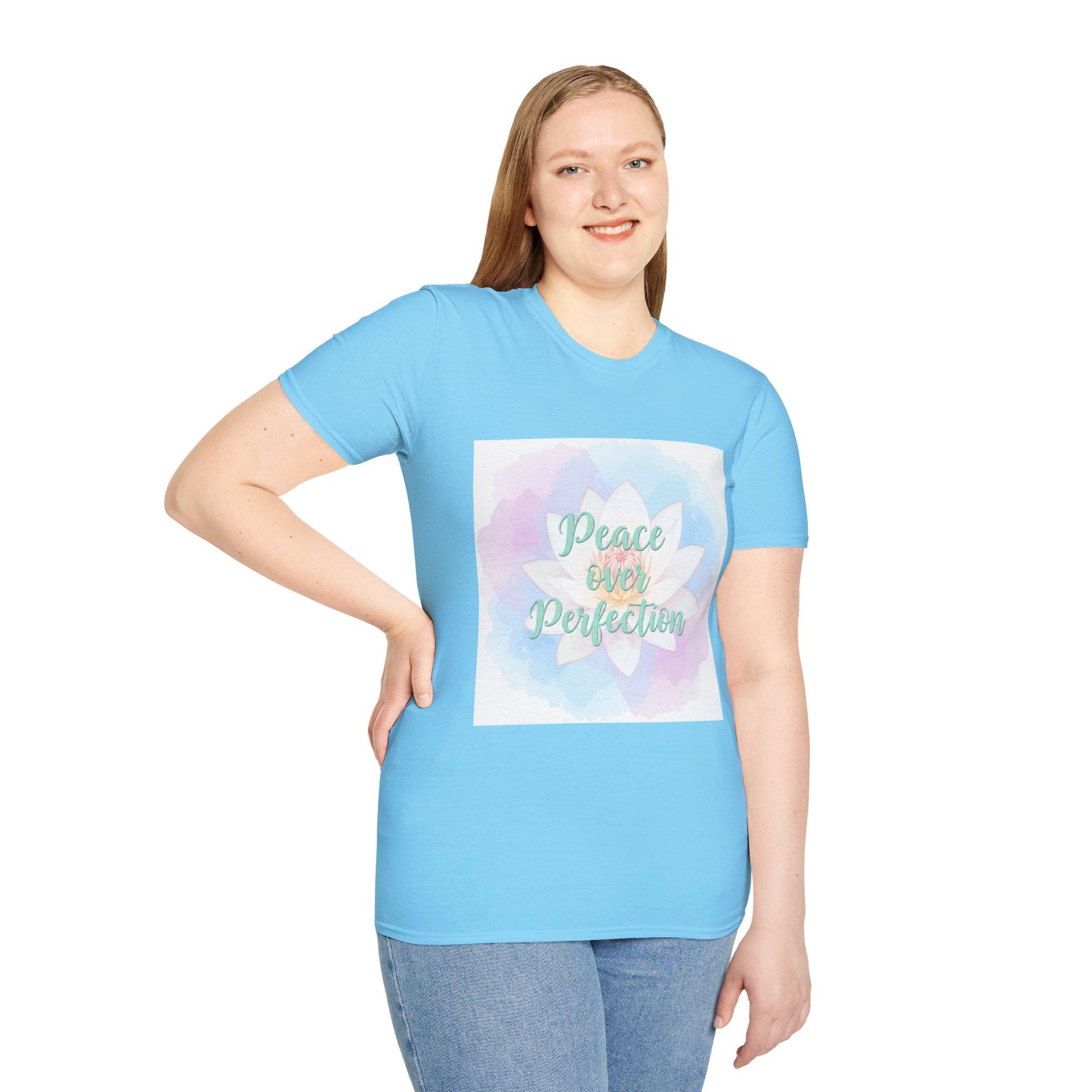 Peace Over Perfection Unisex Softstyle T-Shirt - Inspirational Casual Wear