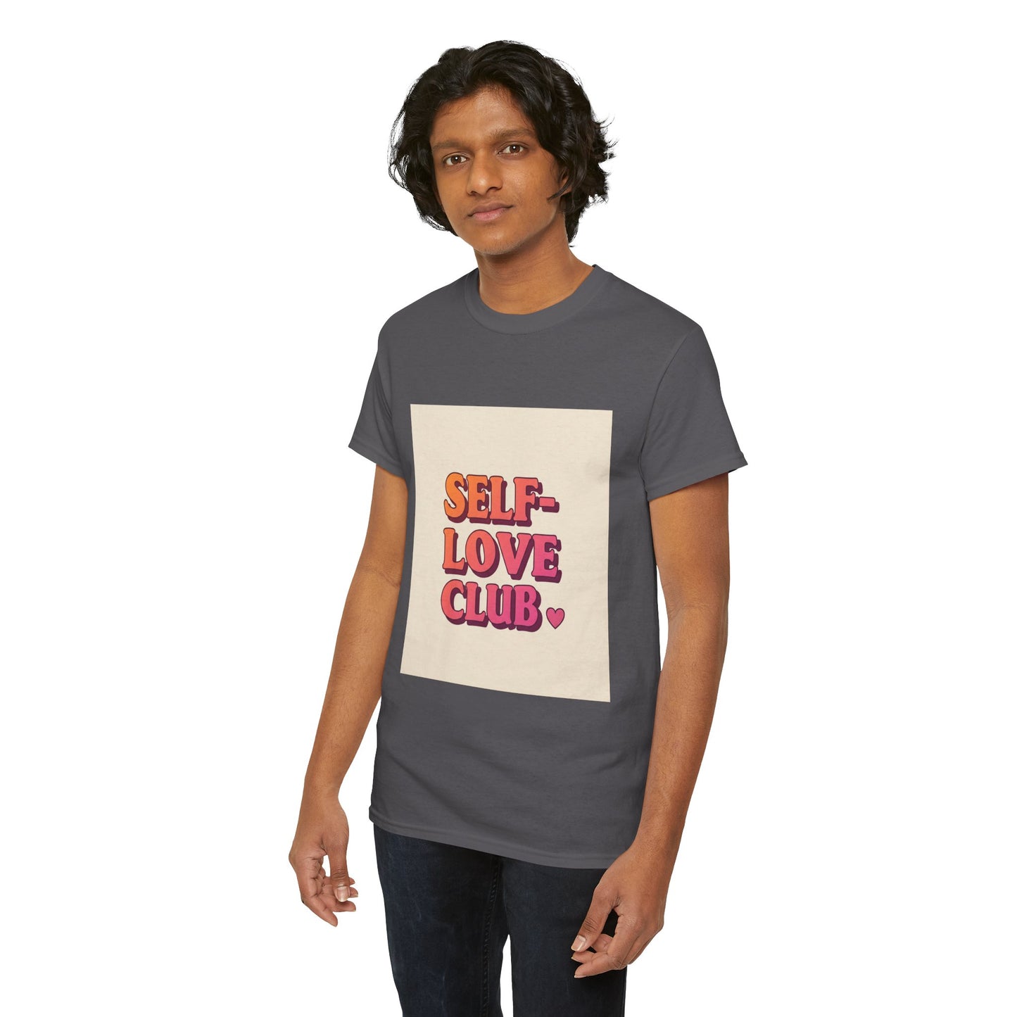 Self-Love Club Unisex Heavy Cotton Tee - Empowerment & Comfort for All