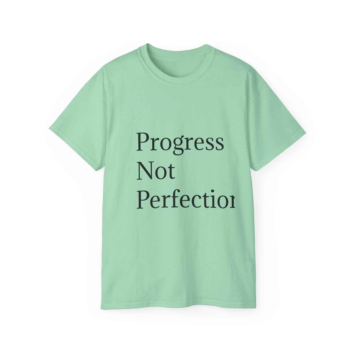 Progress Not Perfection Unisex Ultra Cotton Tee | Motiverende T-hemp vir daaglikse inspirasie