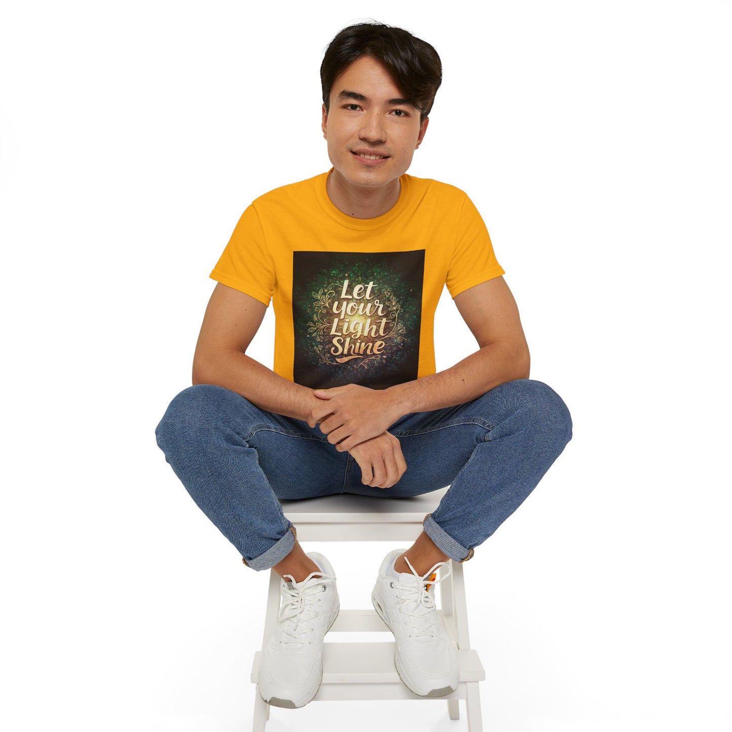 စိတ်အားထက်သန်သော Unisex Ultra Cotton Tee - "မင်းရဲ့အလင်းကို လင်းစေ"