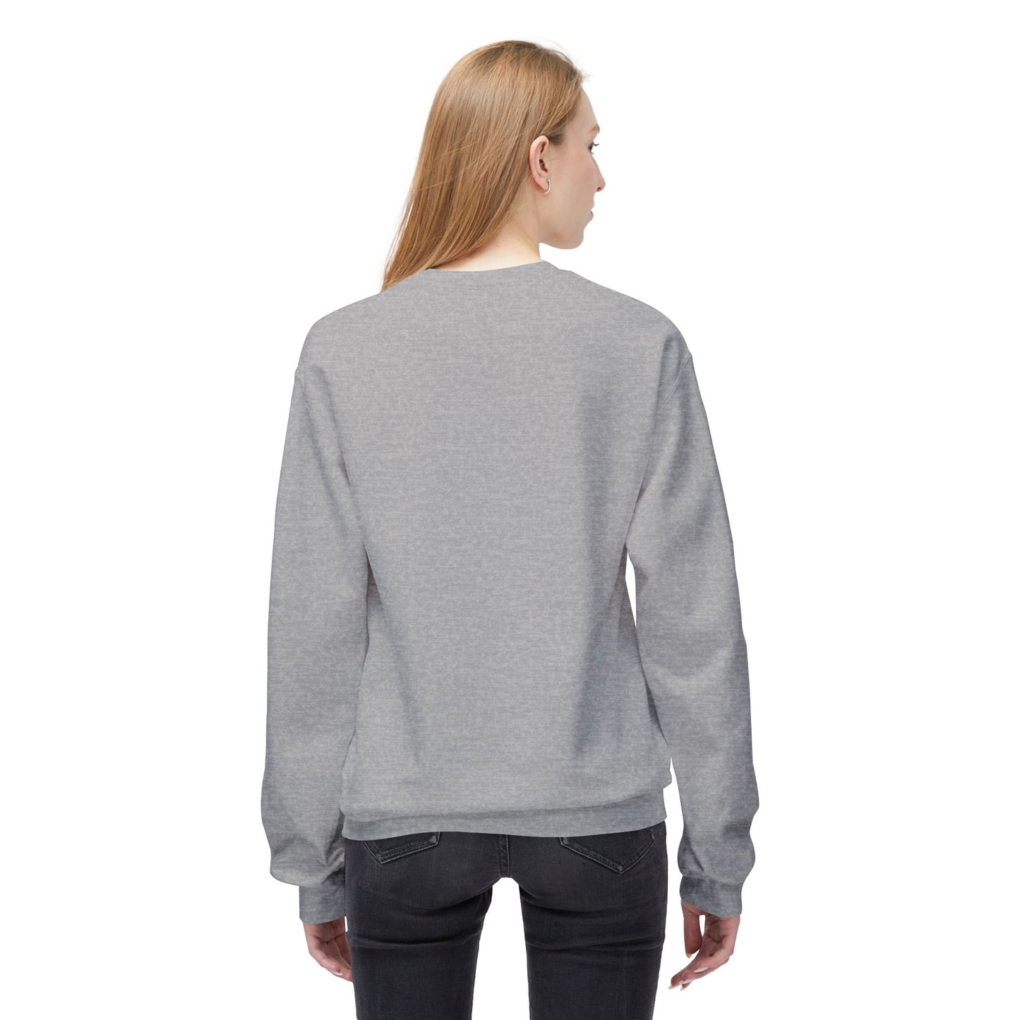 Inspirerende Fleece Crewneck-trui - "Hou aan om vorentoe te beweeg"