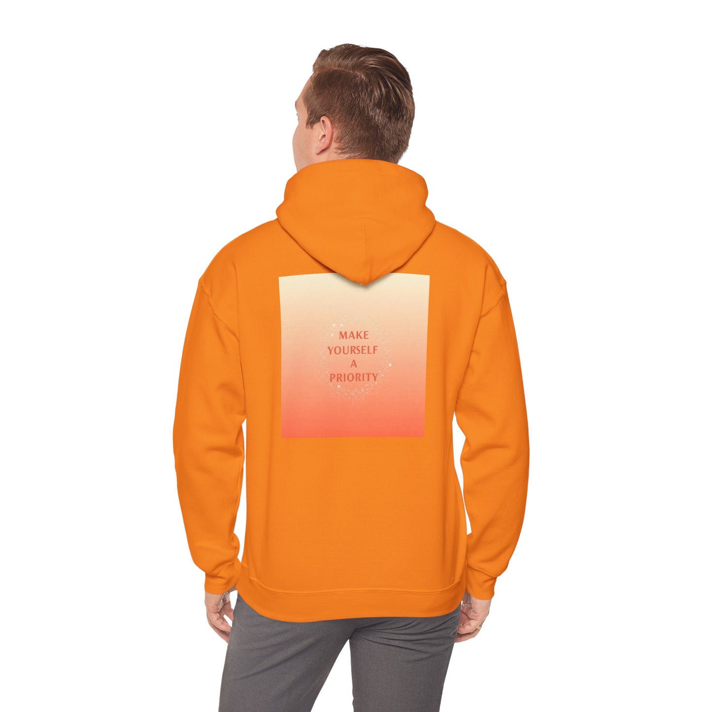 Back Print Design - 'Make Yourself a Priority' Hoodie