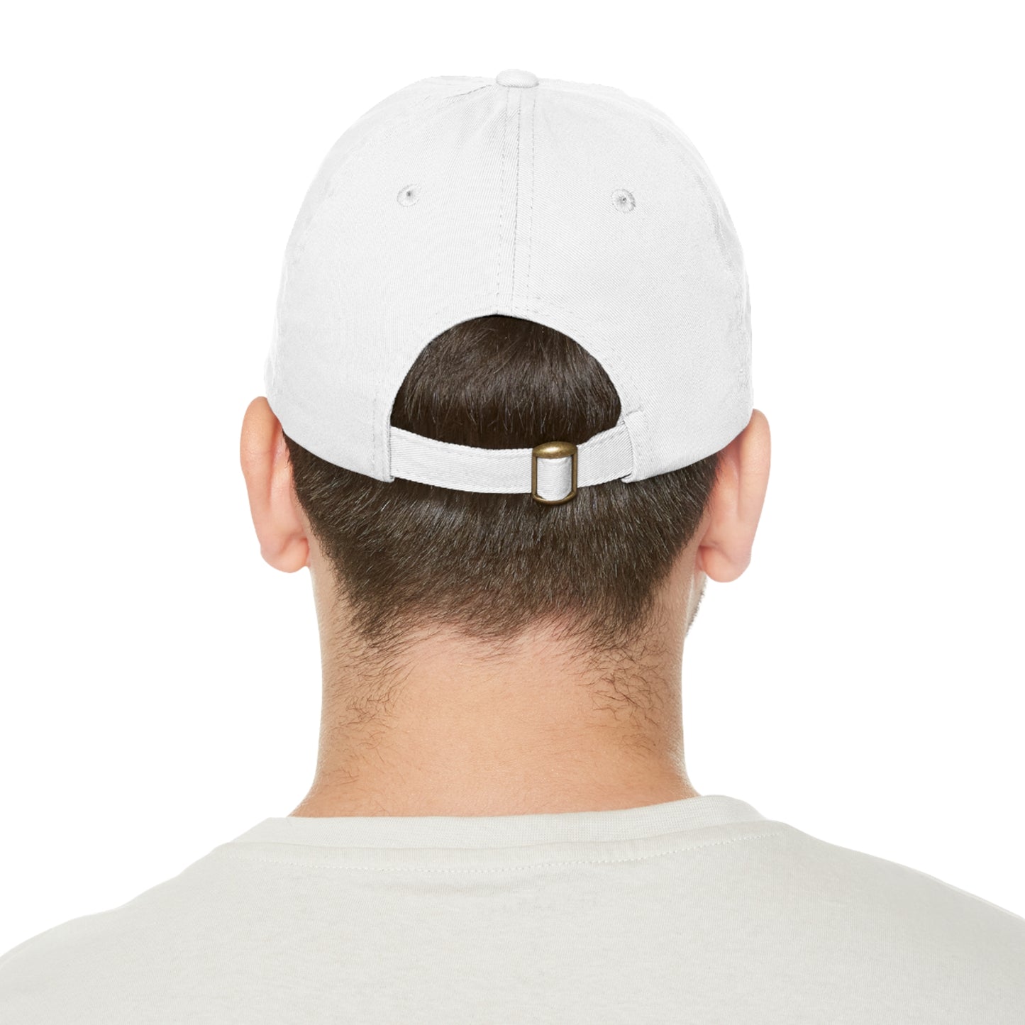 Mental Wealth Dad Hat with Leather Patch - Classic Style Cap for Mindfulness