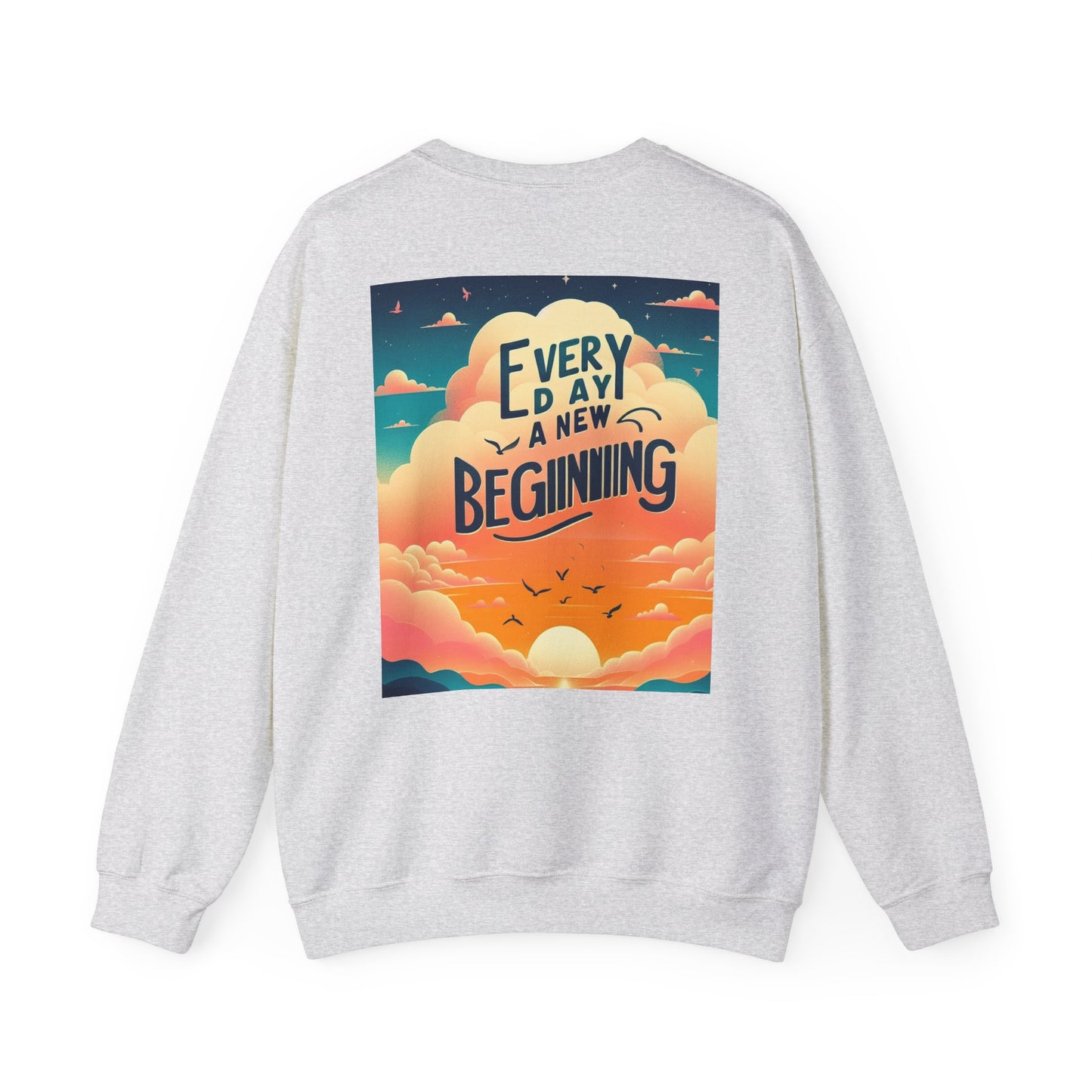 စိတ်အားထက်သန်သော Crewneck အင်္ကျီ - နေ့ရက်တိုင်း၏အစအသစ်