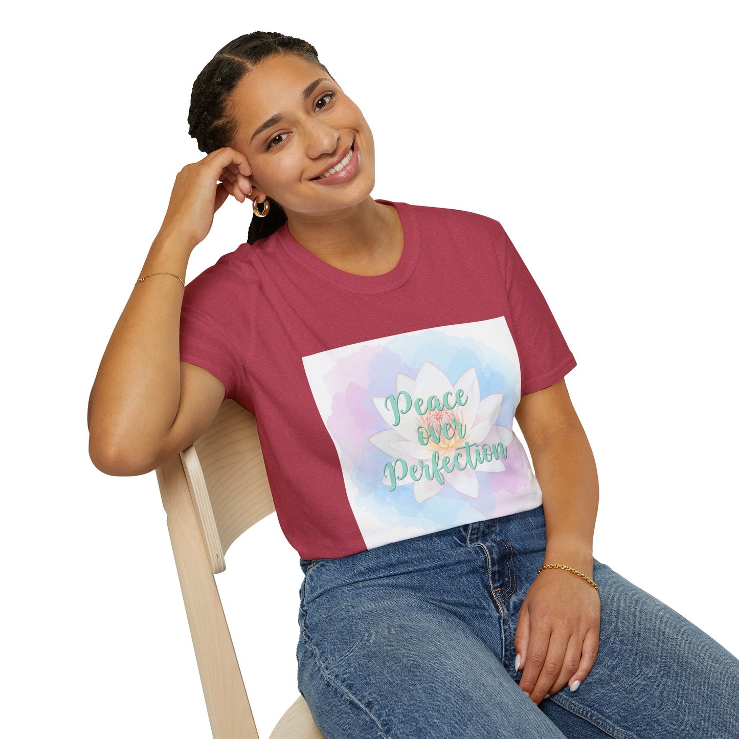 Peace Over Perfection Unisex Softstyle T-Shirt - Inspirational Casual Wear