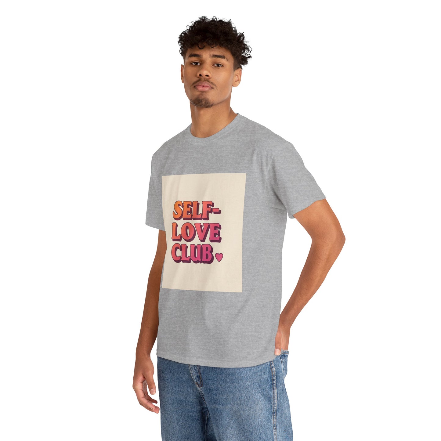 Self-Love Club Unisex Heavy Cotton Tee - Empowerment & Comfort for All