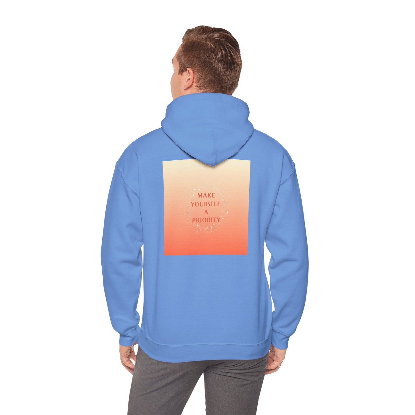 Back Print Design - 'Make Yourself a Priority' Hoodie