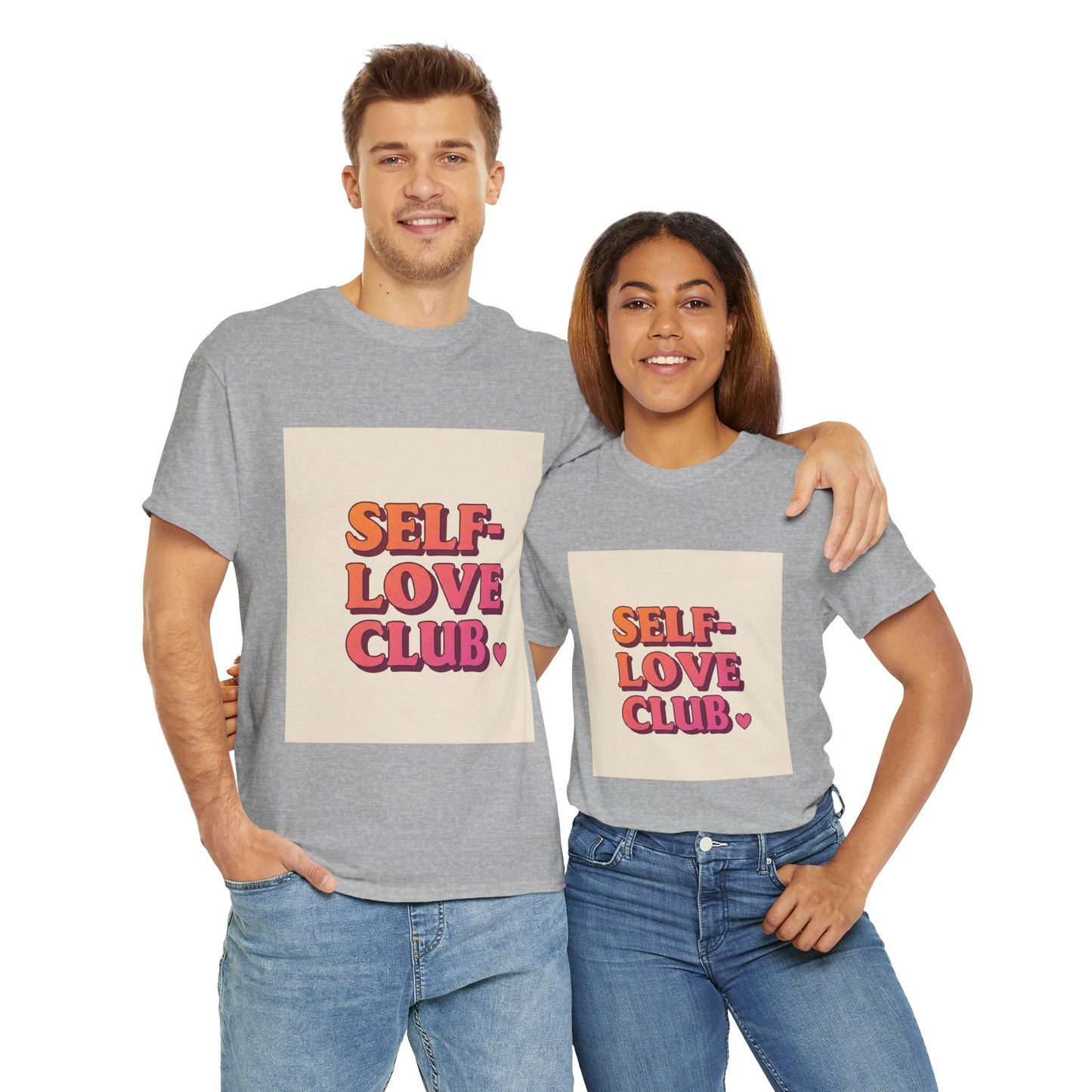 Self-Love Club Unisex Heavy Cotton Tee - Empowerment & Comfort for All