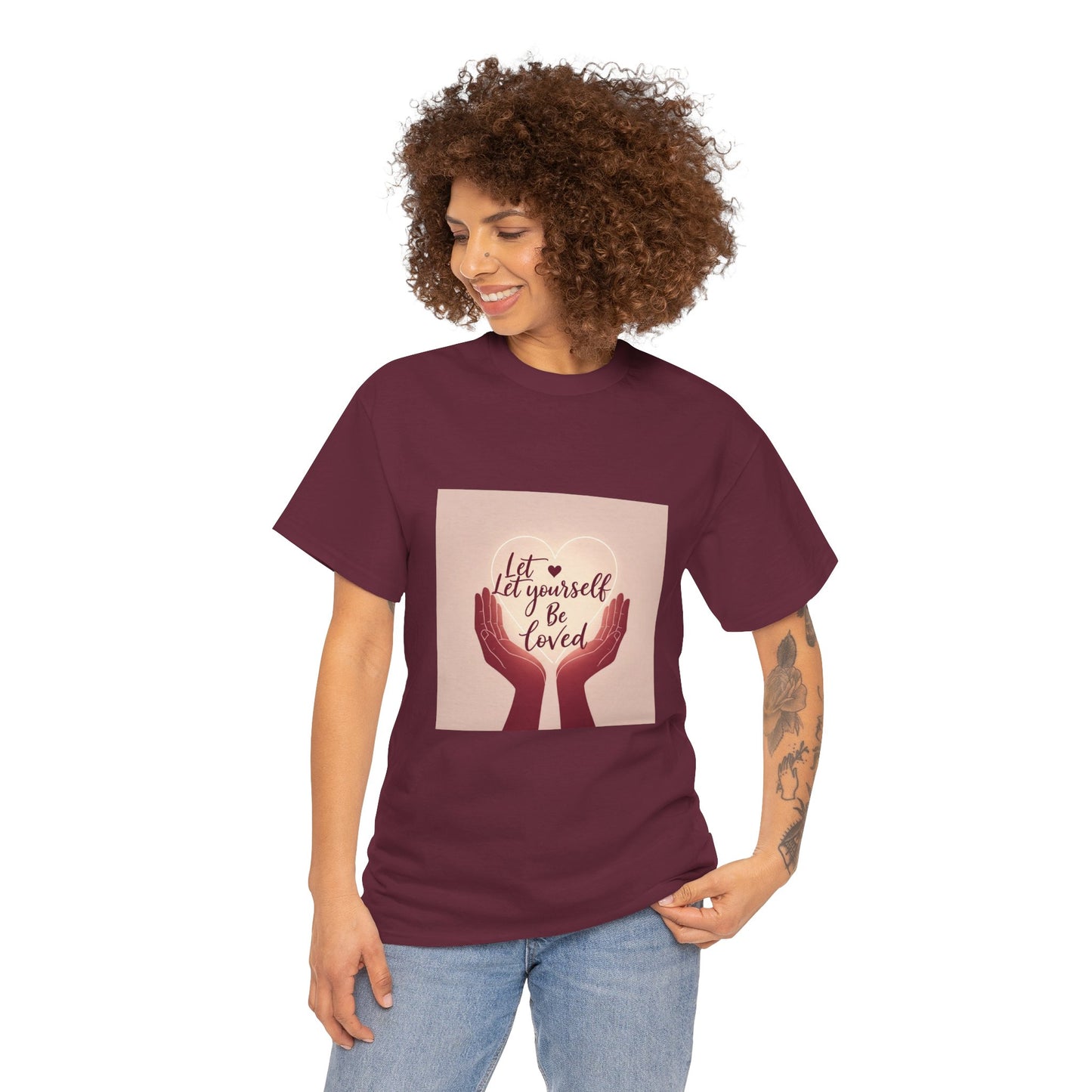 Let Yourself Be Loved T-Shirt | Unisex Heavy Cotton Tee for Self-Love & Positivity