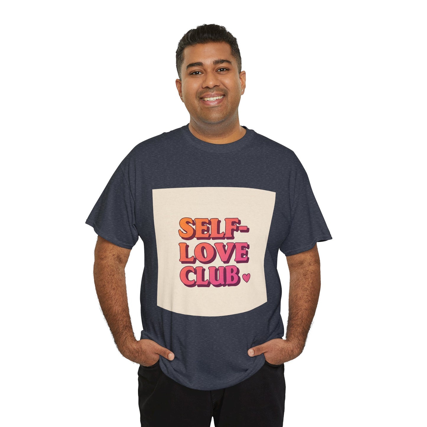 Self-Love Club Unisex Heavy Cotton Tee - Empowerment & Comfort for All