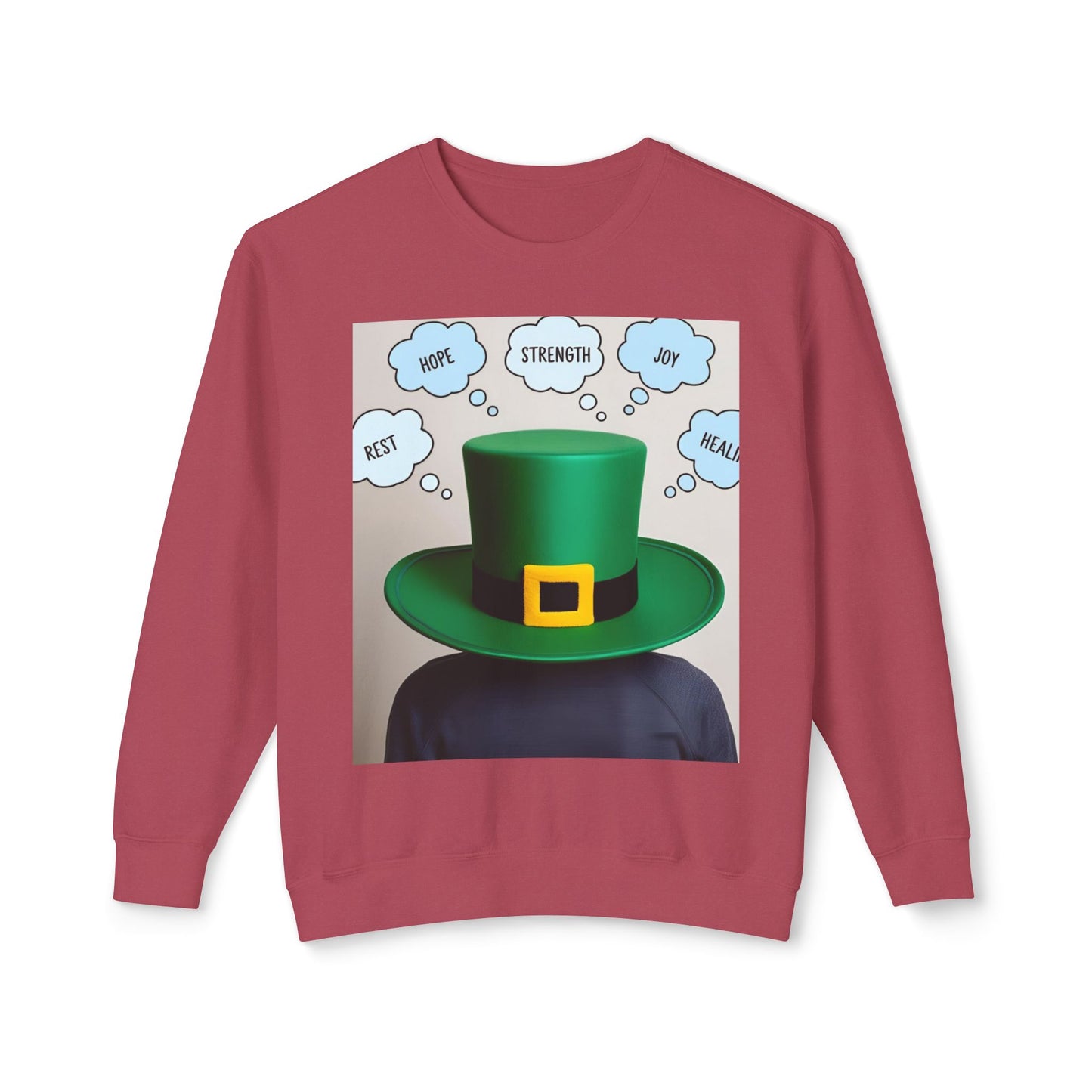 St Patrick's Day Crewneck-trui - Hoop, Krag, Vreugde, Genees