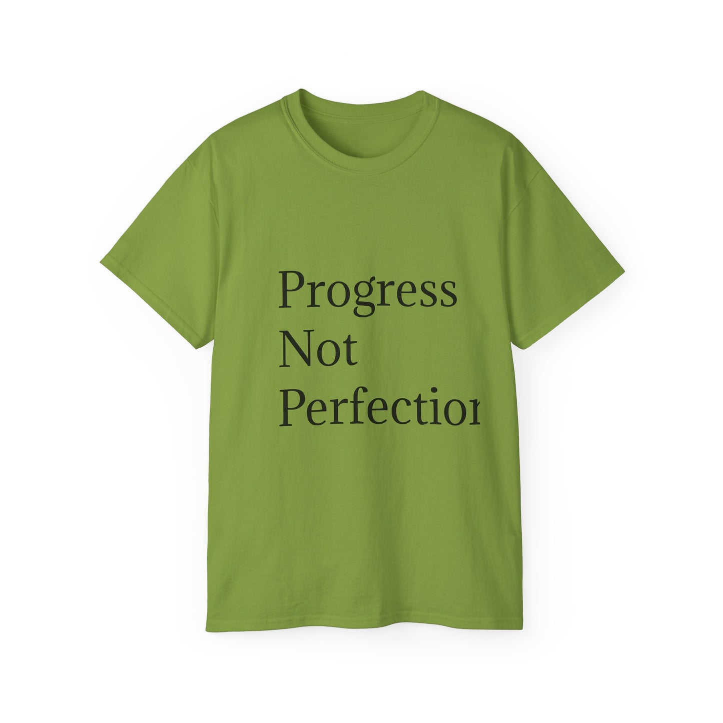 Progress Not Perfection Unisex Ultra Cotton Tee | Motiverende T-hemp vir daaglikse inspirasie