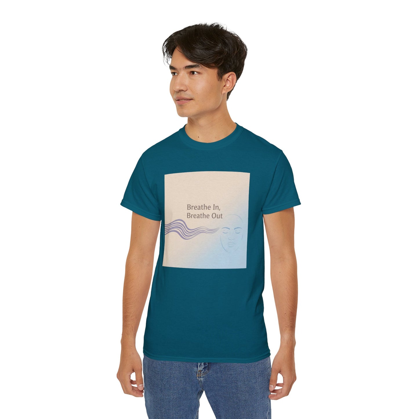 Mindfulness Unisex Ultra Cotton Tee - Breathe In, Breathe Out