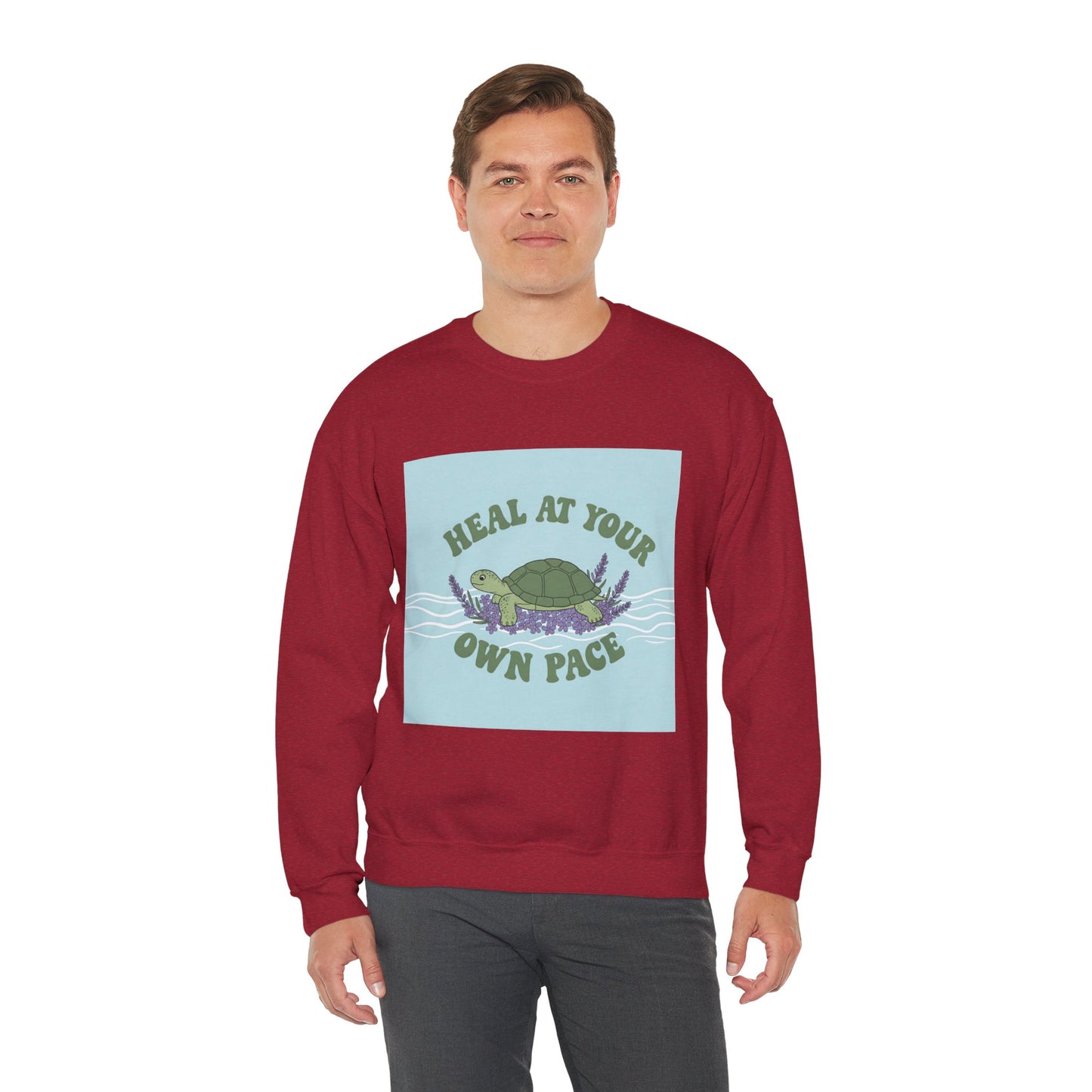 Heal at Your Own Pace Sweatshirt - Unisex Heavy Blend™ Crewneck