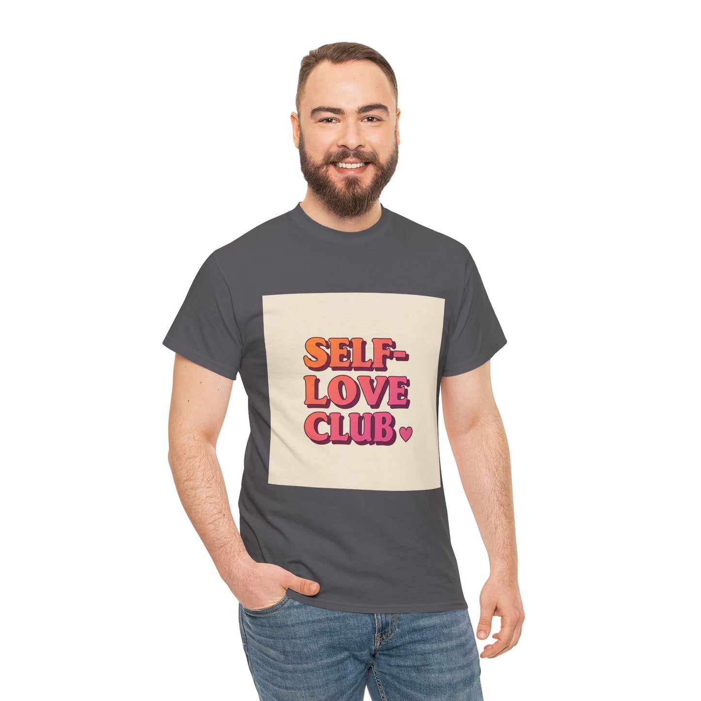 Self-Love Club Unisex Heavy Cotton Tee - Empowerment & Comfort for All