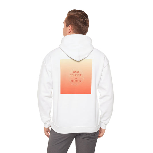 Back Print Design - 'Make Yourself a Priority' Hoodie