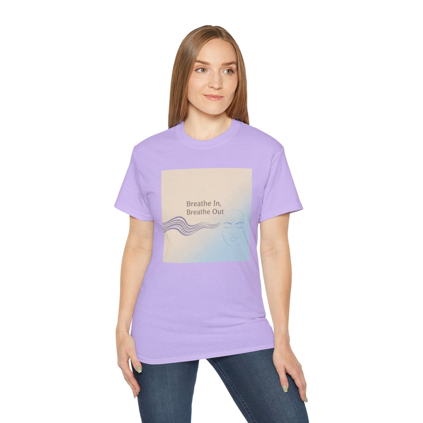 Mindfulness Unisex Ultra Cotton Tee - Breathe In, Breathe Out