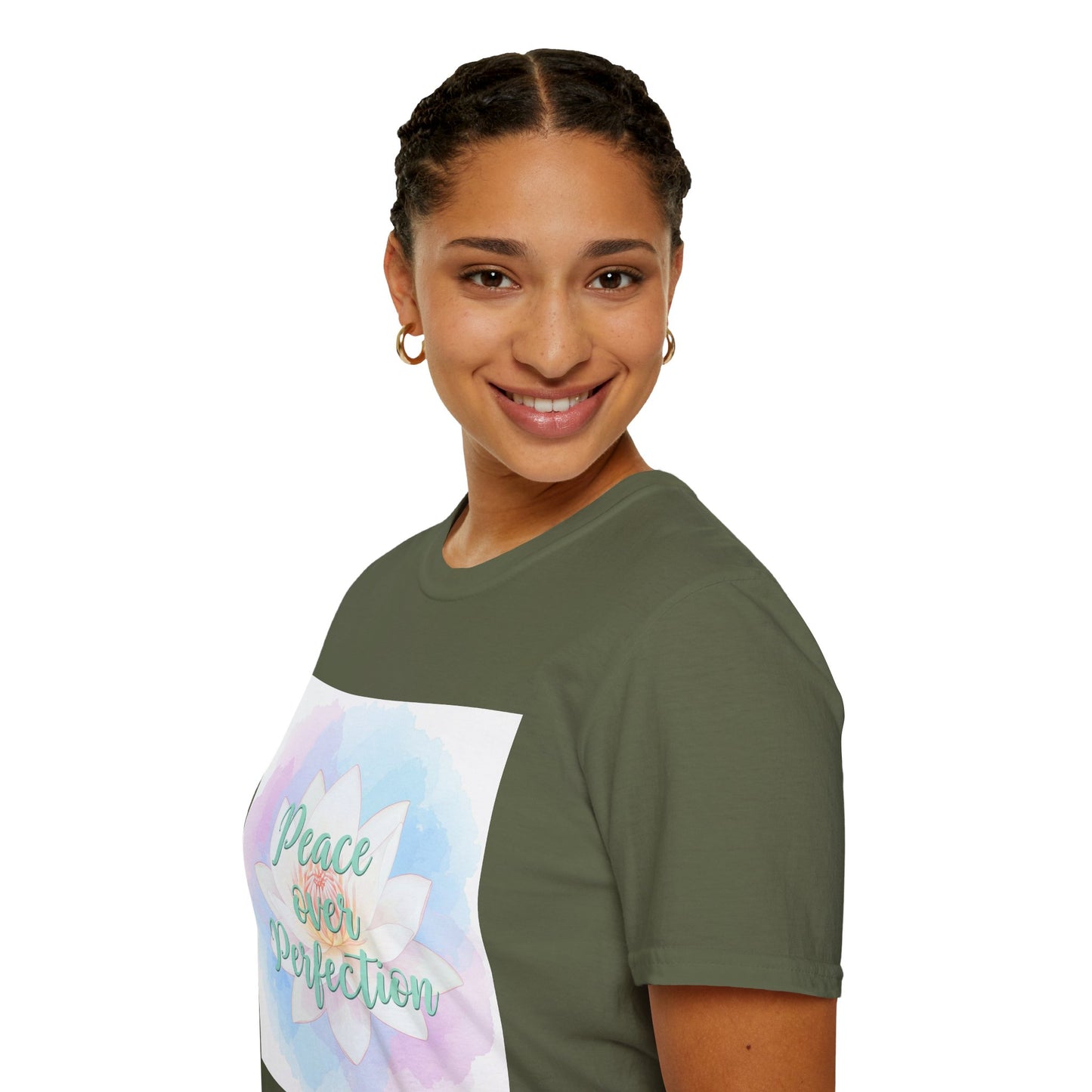 Peace Over Perfection Unisex Softstyle T-Shirt - Inspirational Casual Wear