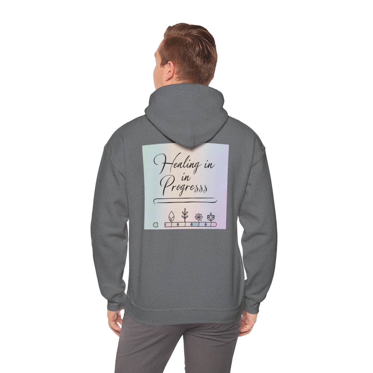 Back Print Design "Healing in Progress" Hoodie