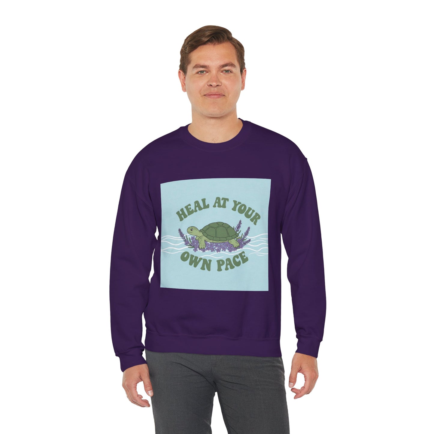 Heal at Your Own Pace Sweatshirt - Unisex Heavy Blend™ Crewneck