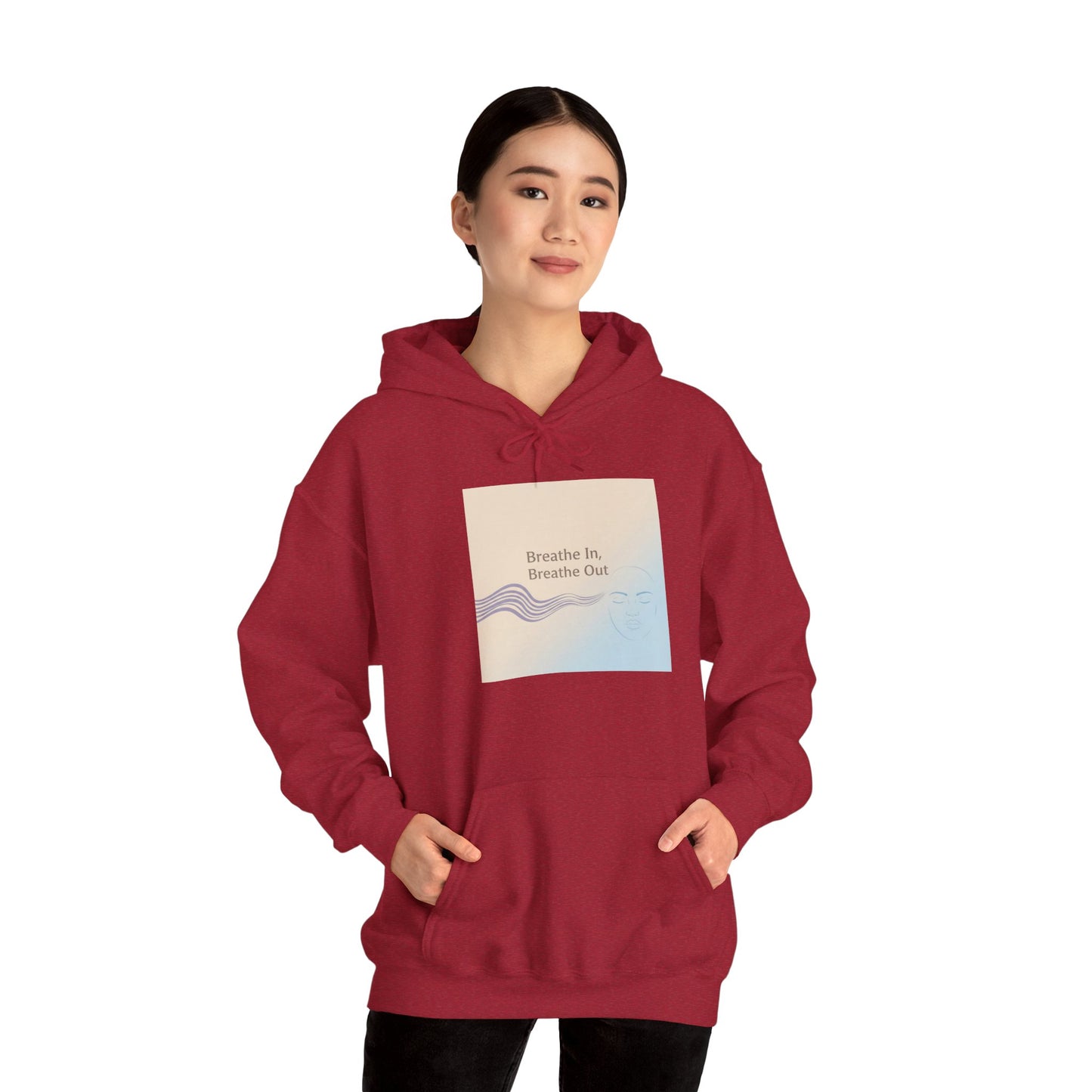 Mindfulness Breathe In Hoodie for Stress Relief