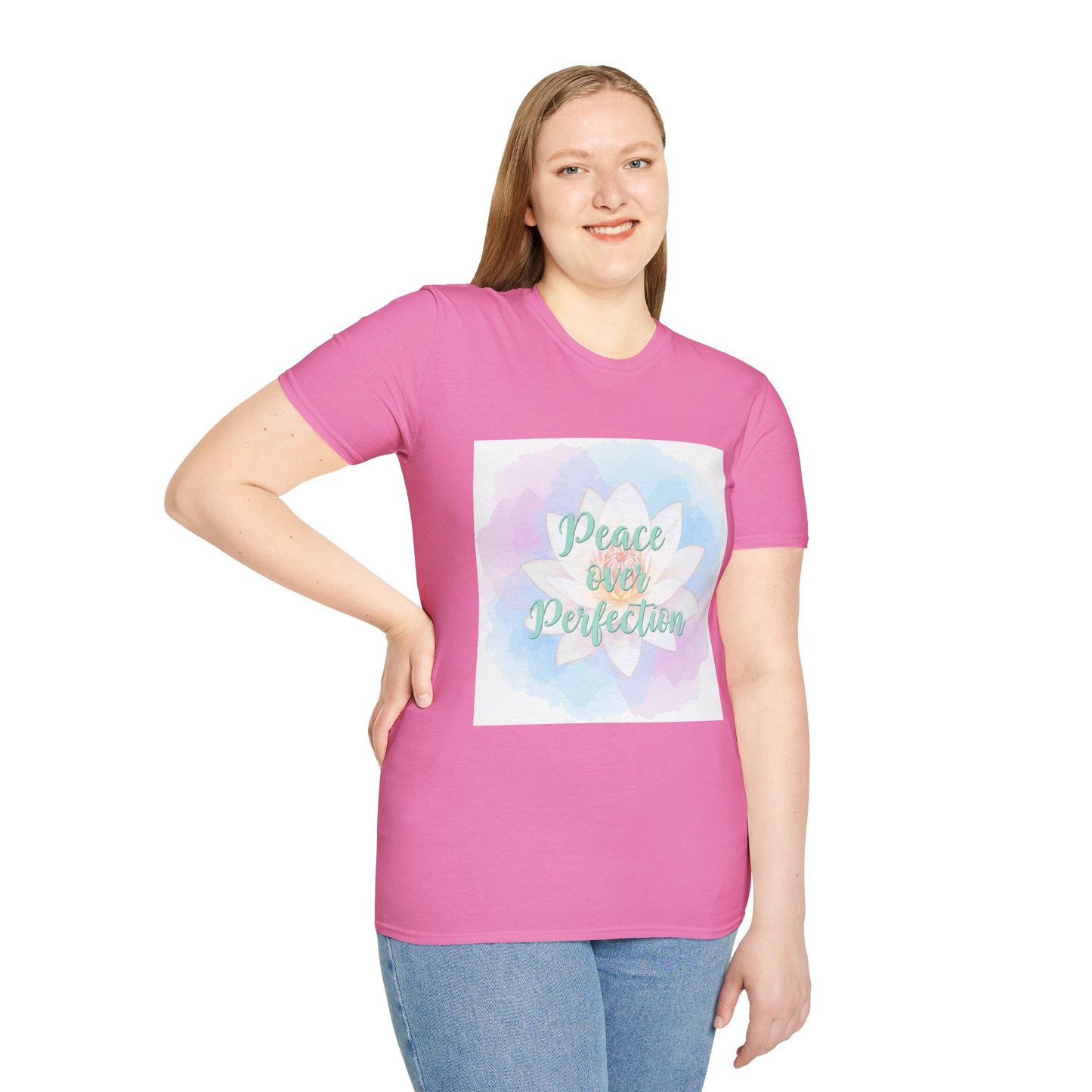 Peace Over Perfection Unisex Softstyle T-Shirt - Inspirational Casual Wear