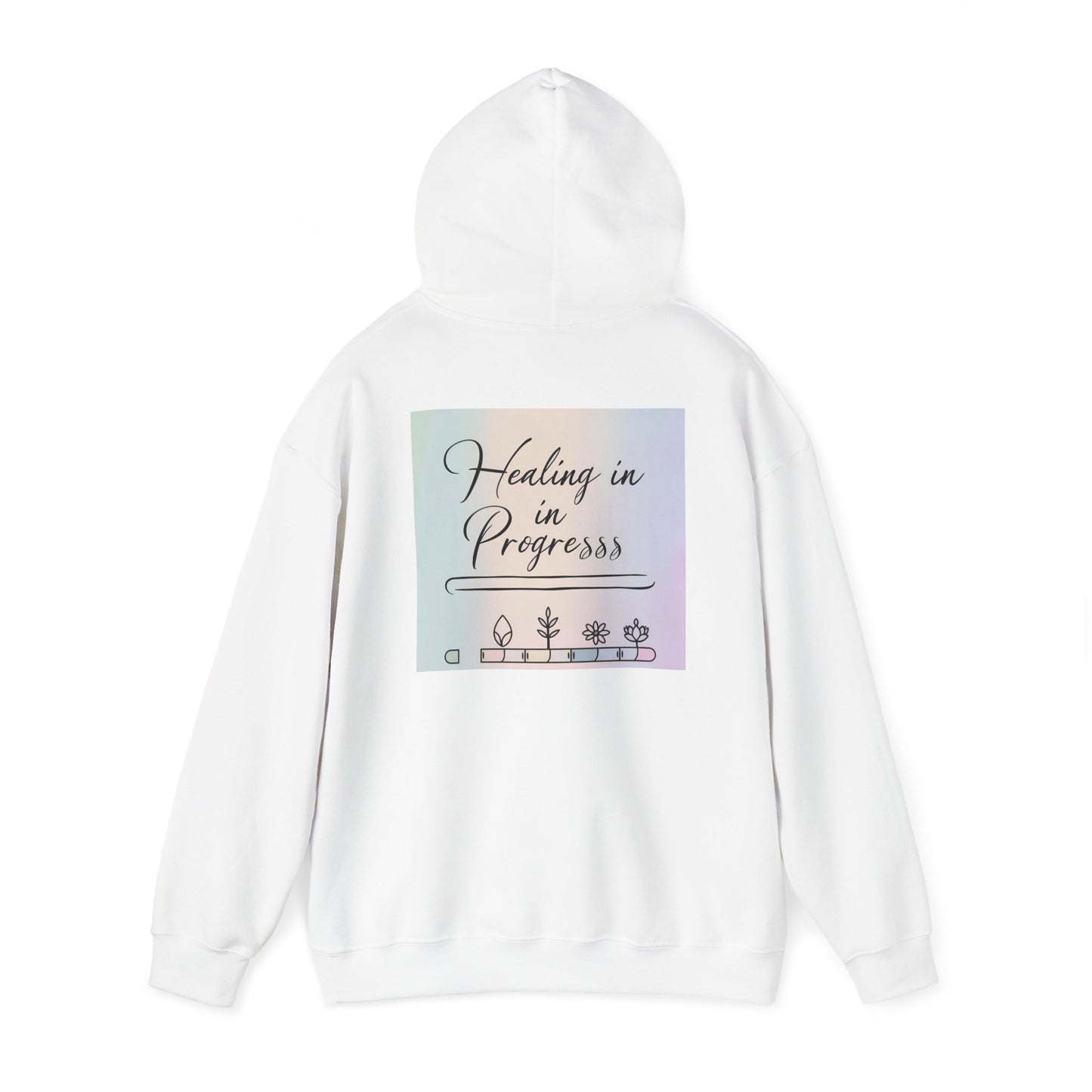 Back Print Design "Healing in Progress" Hoodie