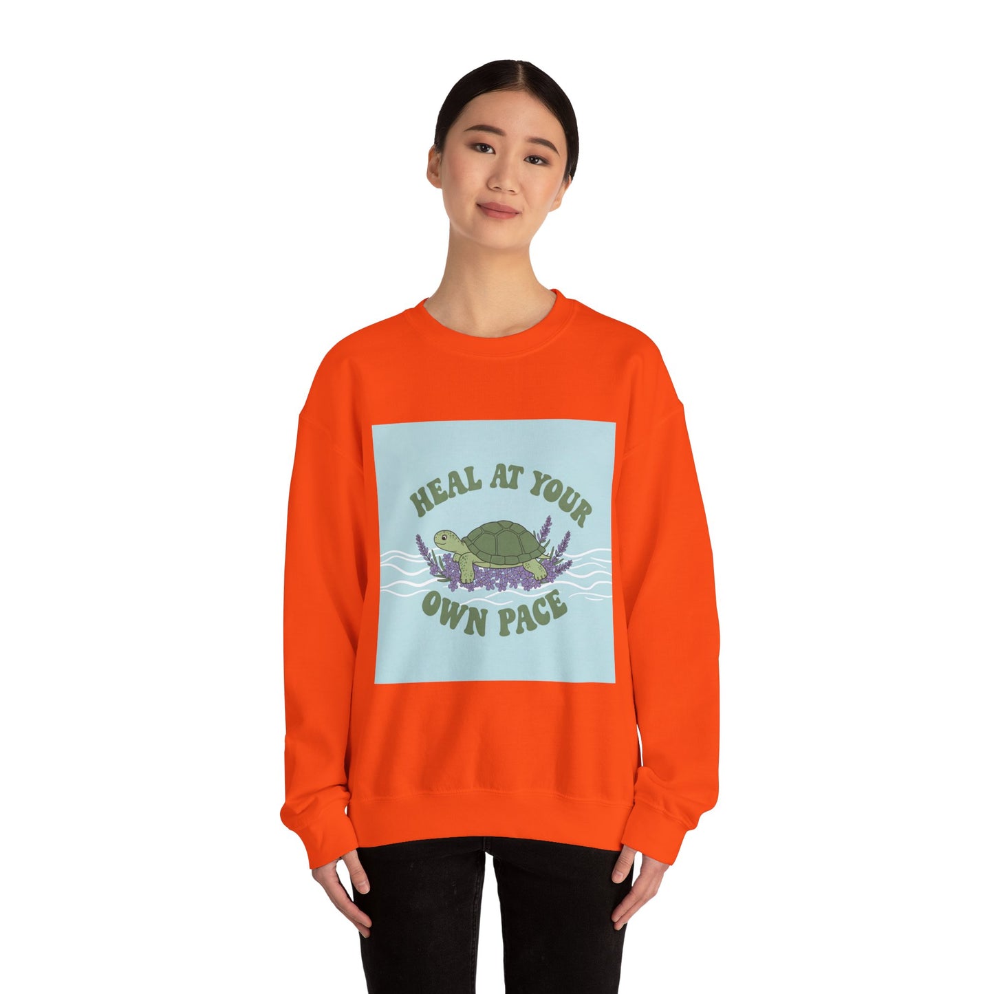 Heal at Your Own Pace Sweatshirt - Unisex Heavy Blend™ Crewneck