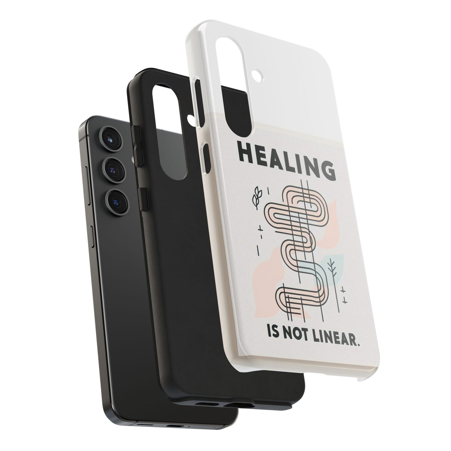 Healing Is Not Linear Tough Phone Case - Durable and Stylish Protection for Your Device