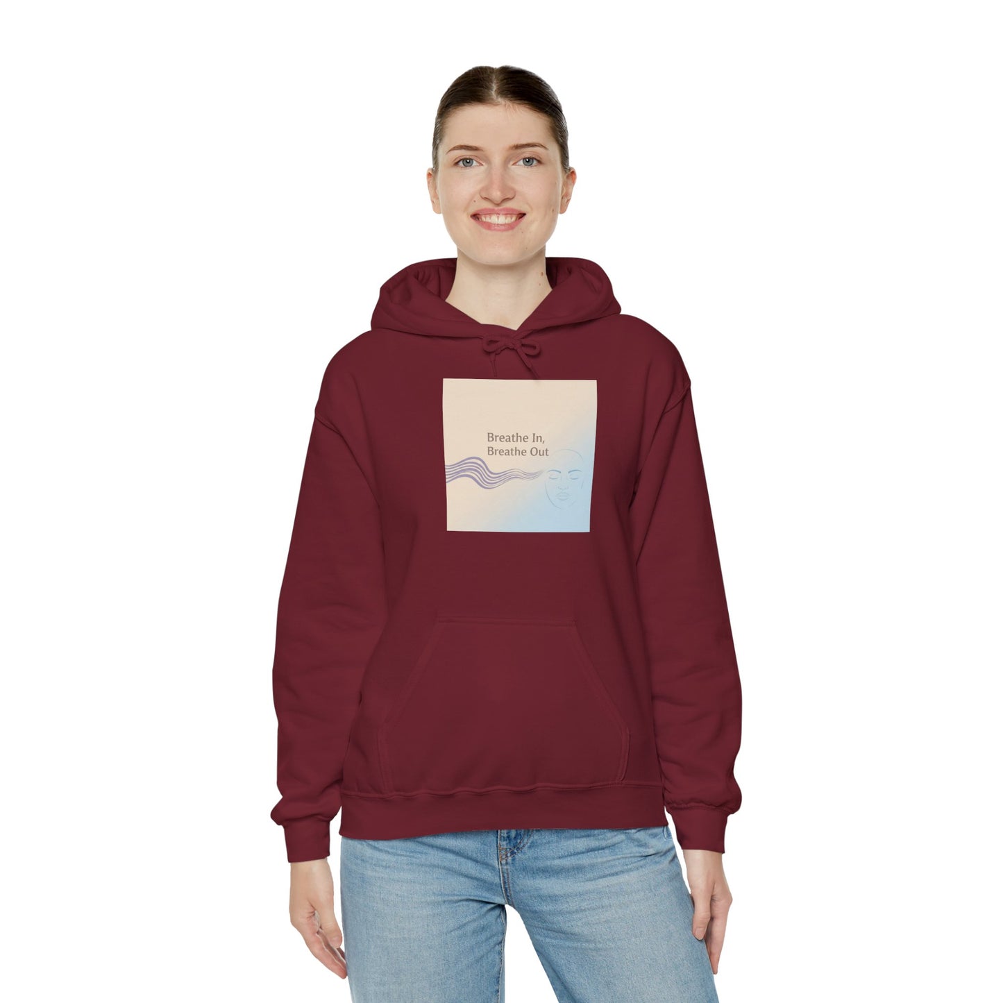 Mindfulness Breathe In Hoodie for Stress Relief