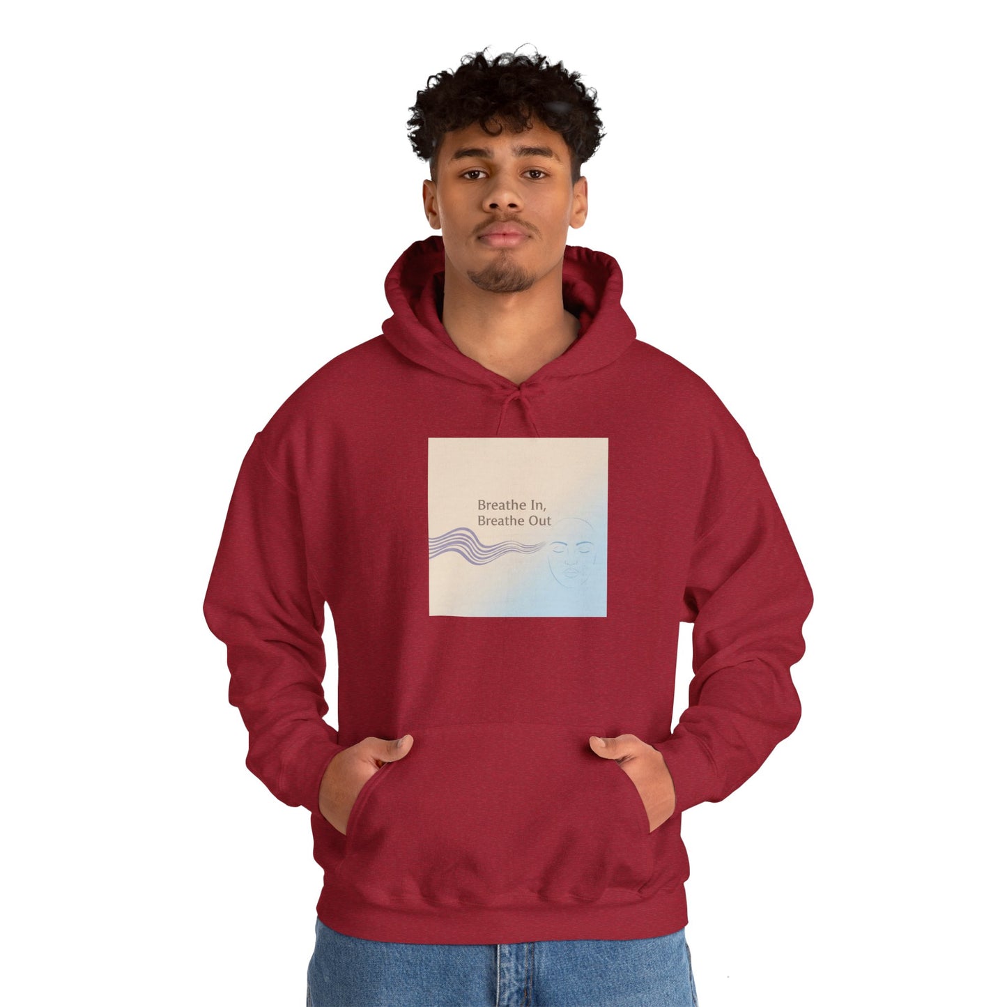 Mindfulness Breathe In Hoodie for Stress Relief