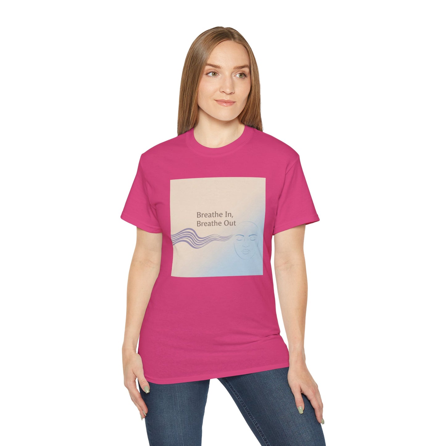 Mindfulness Unisex Ultra Cotton Tee - Breathe In, Breathe Out